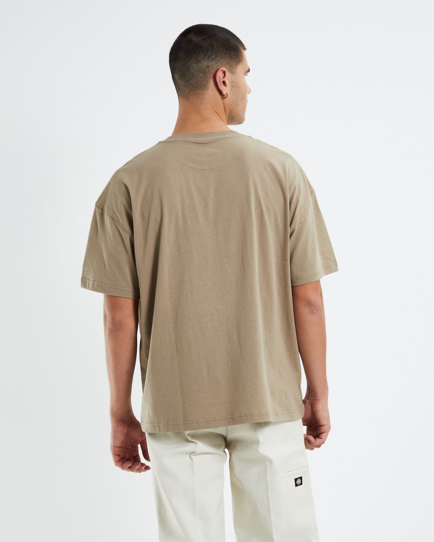 330 Mini Embroidery T-Shirt Khaki