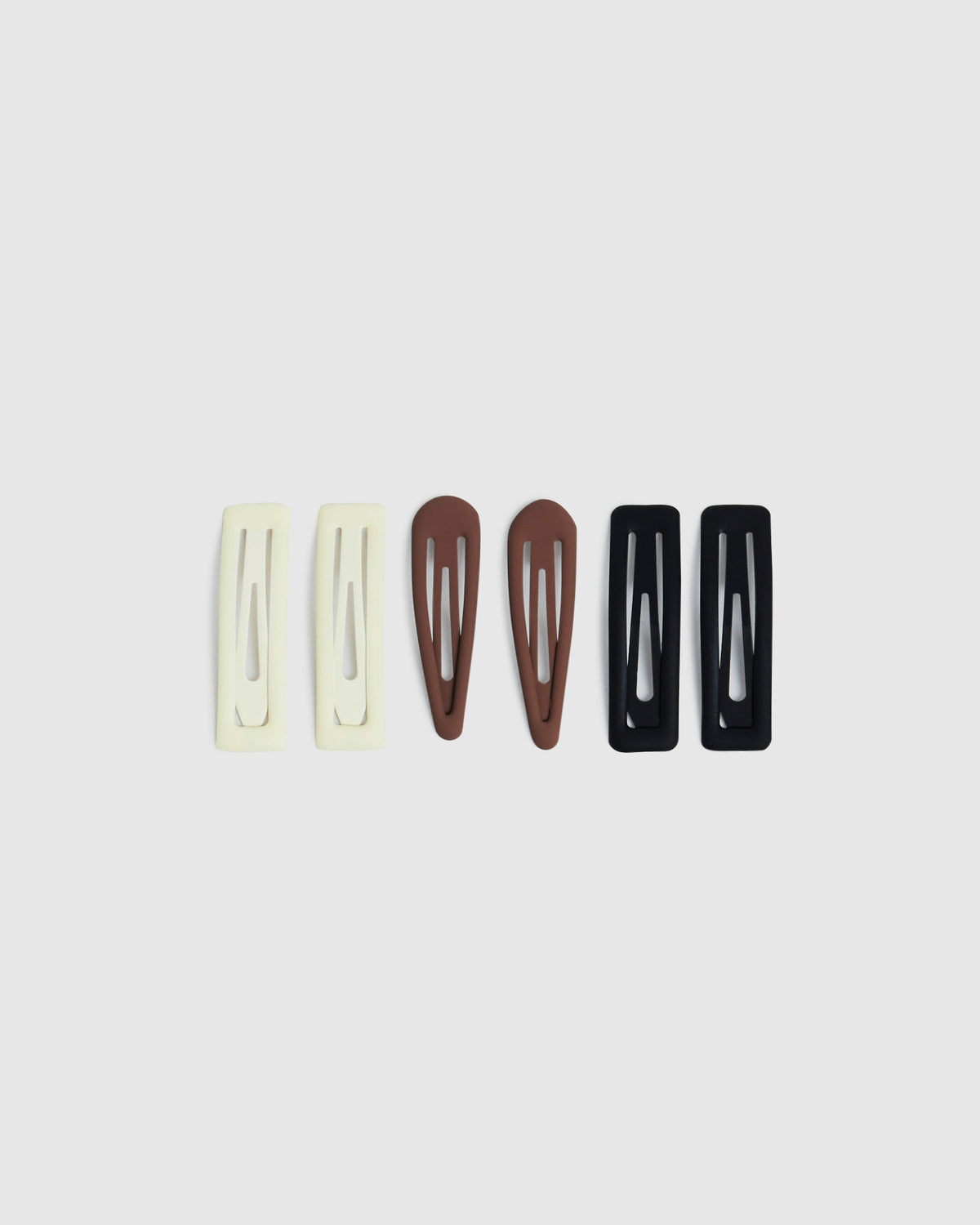 Puff Clips 3 Pack Brown/Cream/Black MULTI CO
