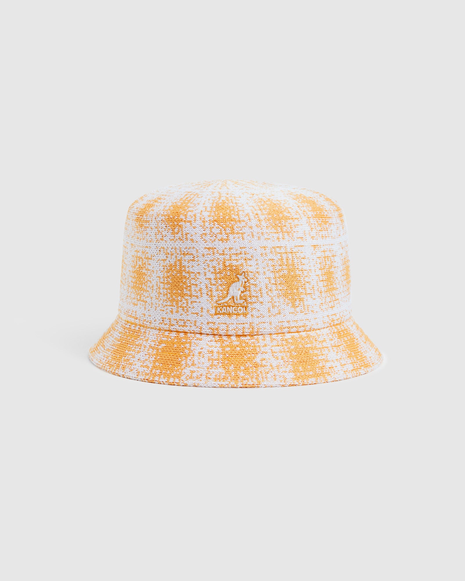 Grunge Plaid Bin Hat Apricot/White ASSORTED