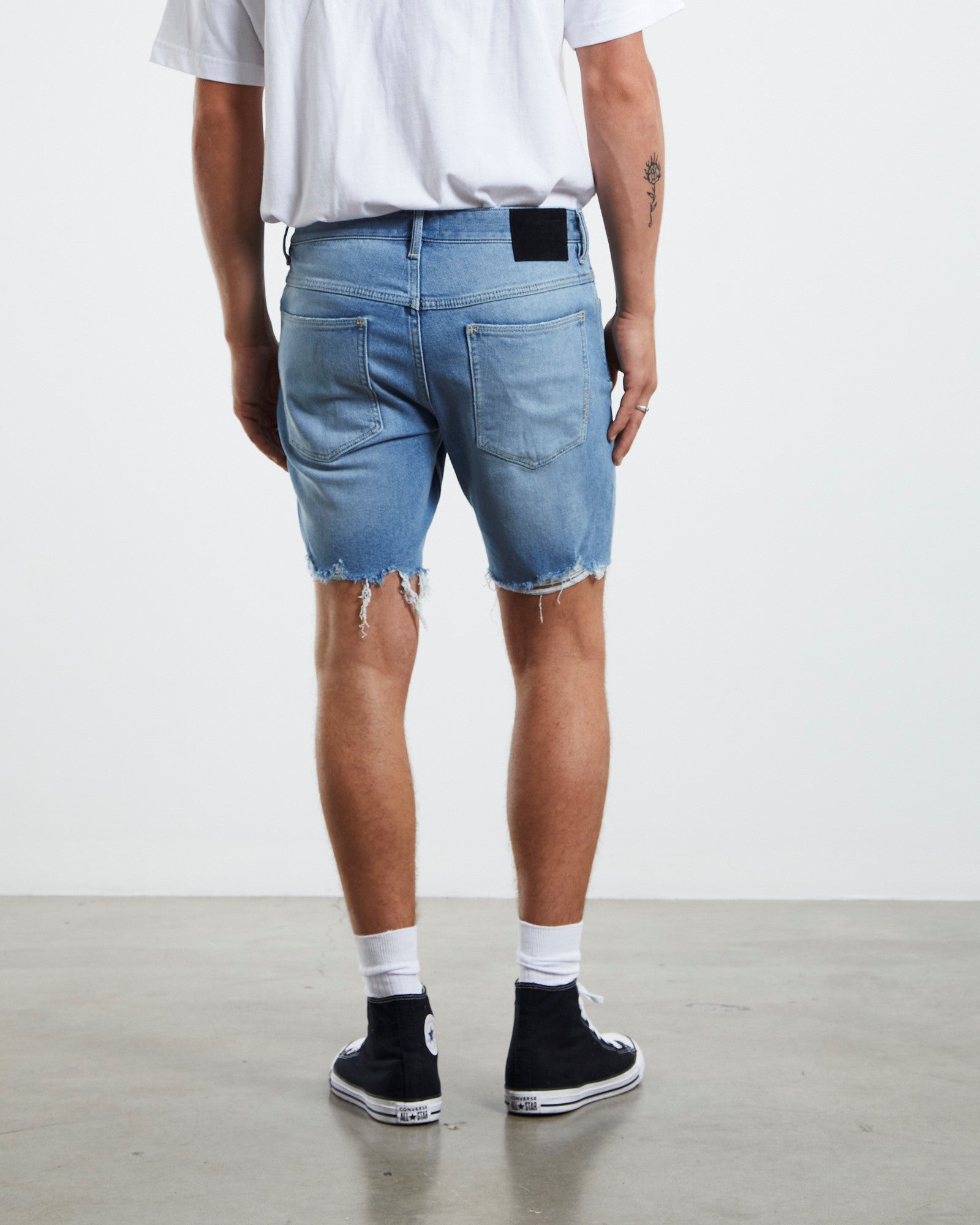 Ray Denim Shorts Shuttle Blue