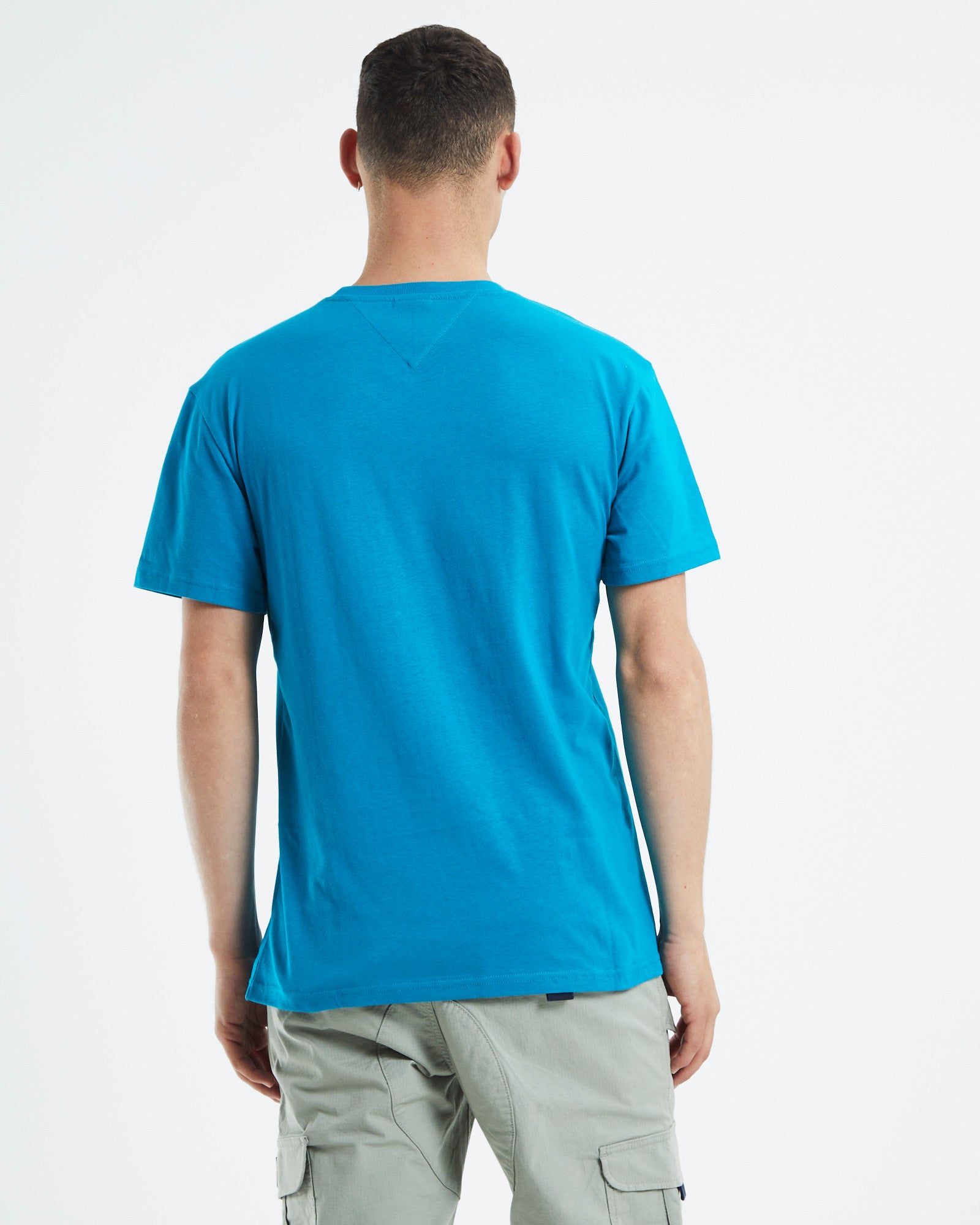 TJM Small Text T-Shirt New Teal BLUE