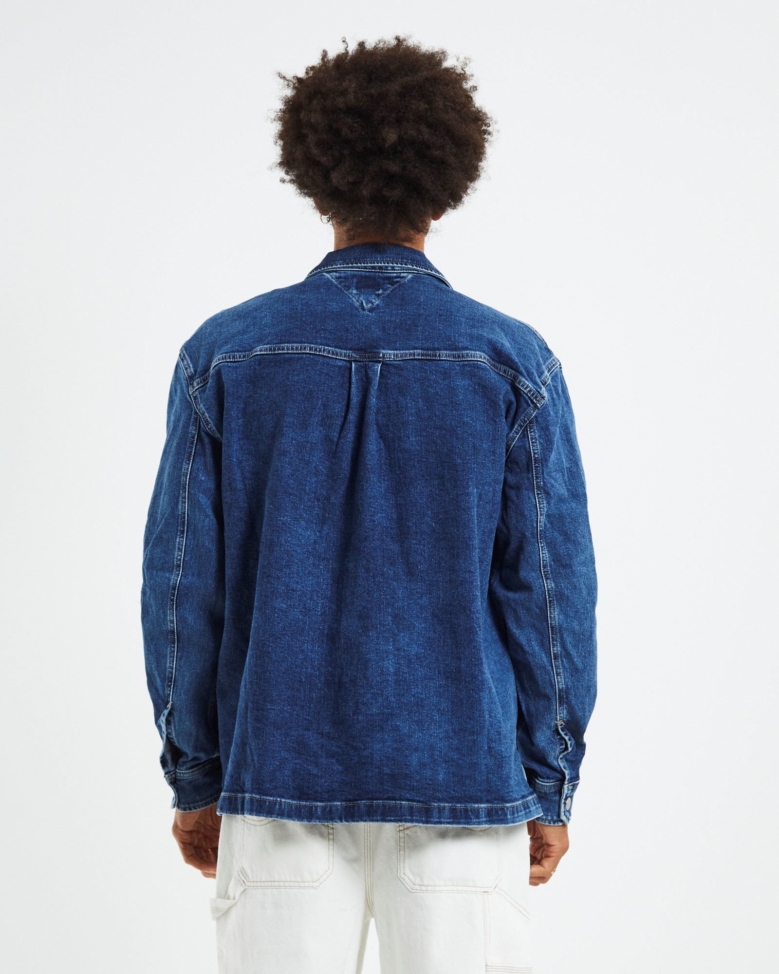 Utility Denim Shirt Jacket Blue DENIM