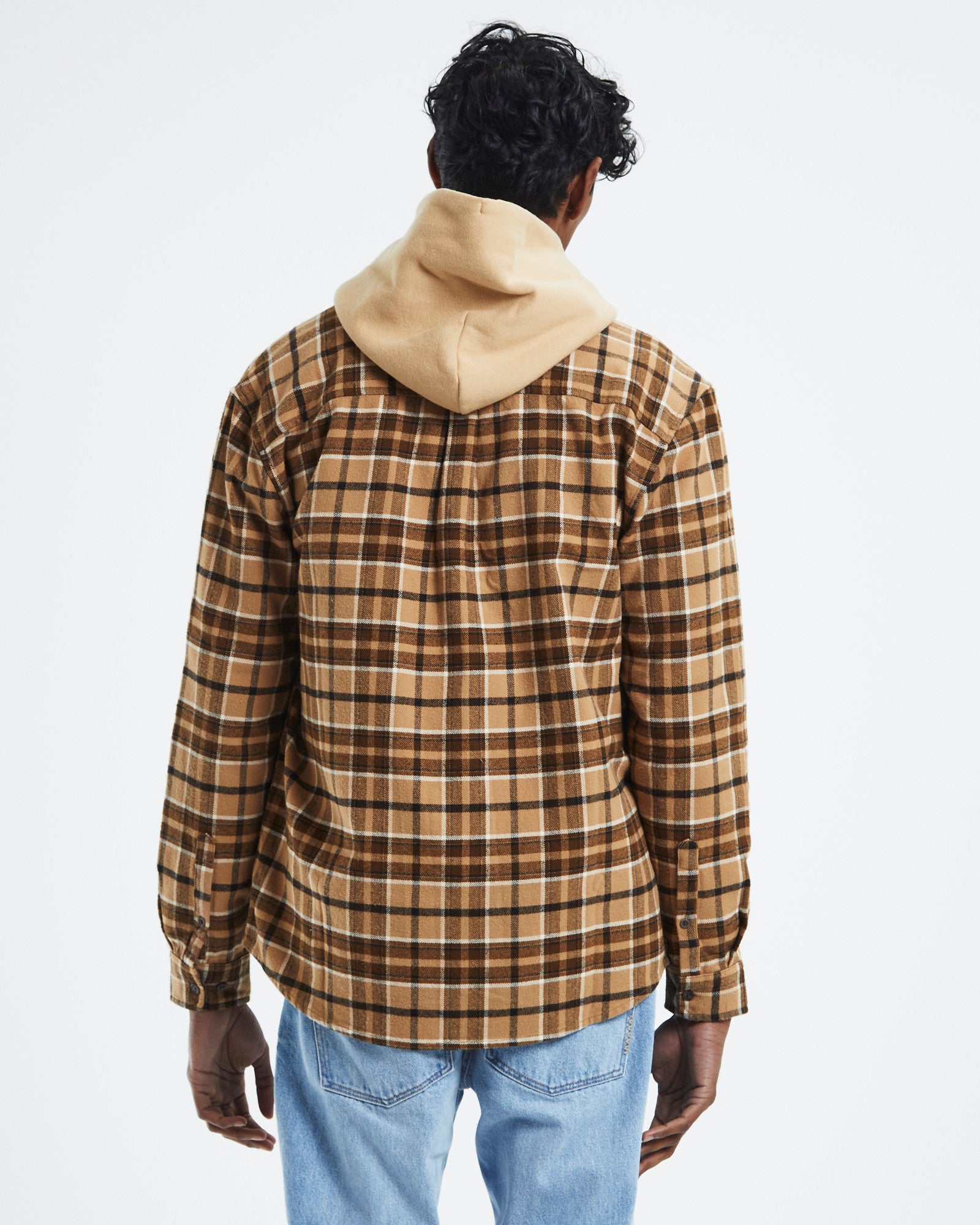 Flanny Check Shirt Tan Check TAN