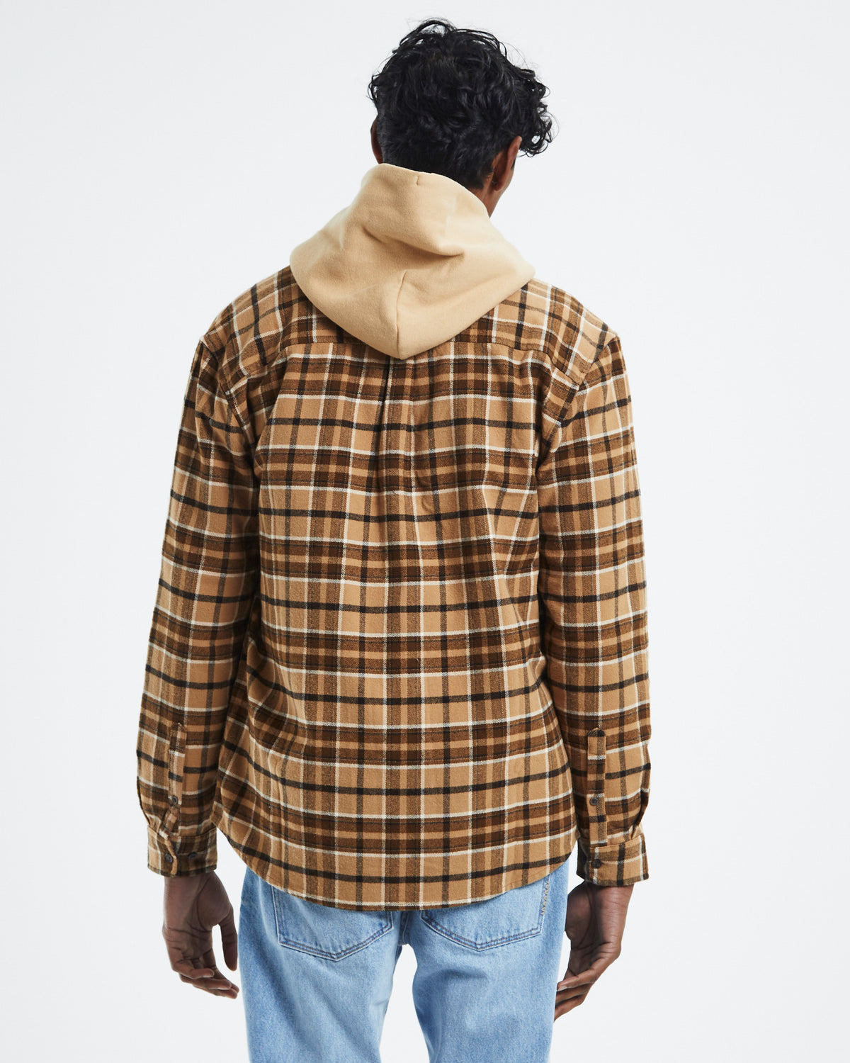 Flanny Check Shirt Tan Check TAN