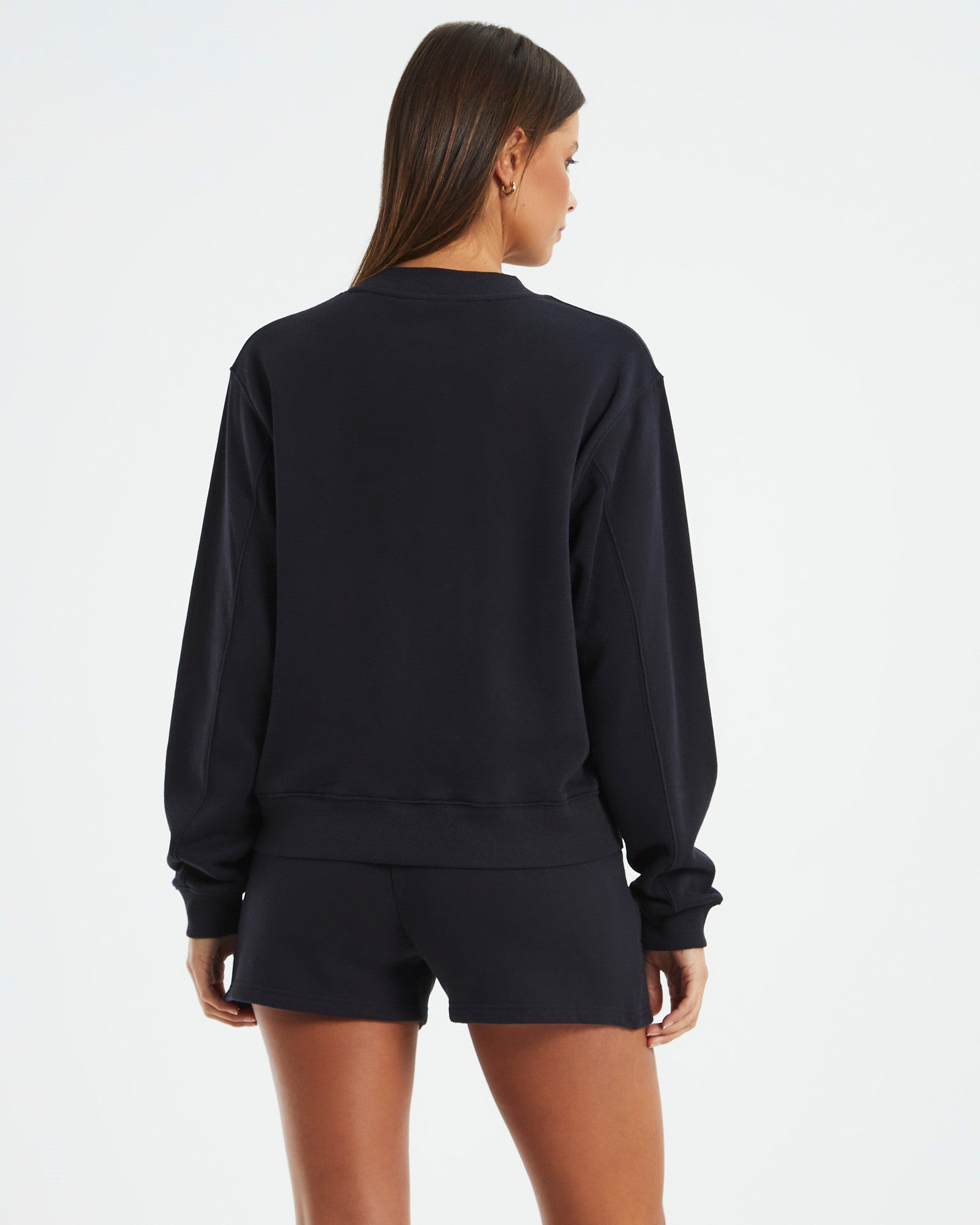 State Fleece Jumper Almost Black BLACK