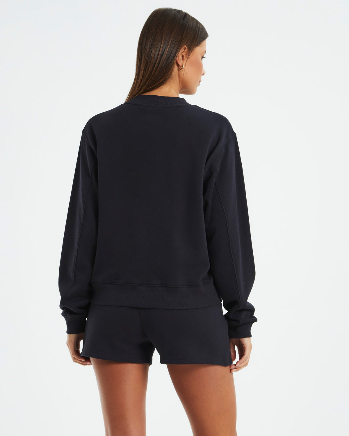 State Fleece Jumper Almost Black BLACK