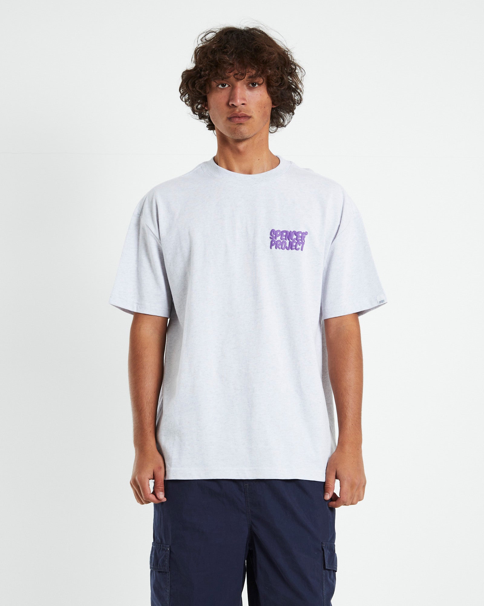 Puffy Short Sleeve T-Shirt Frost Marle Grey LIGHT GR