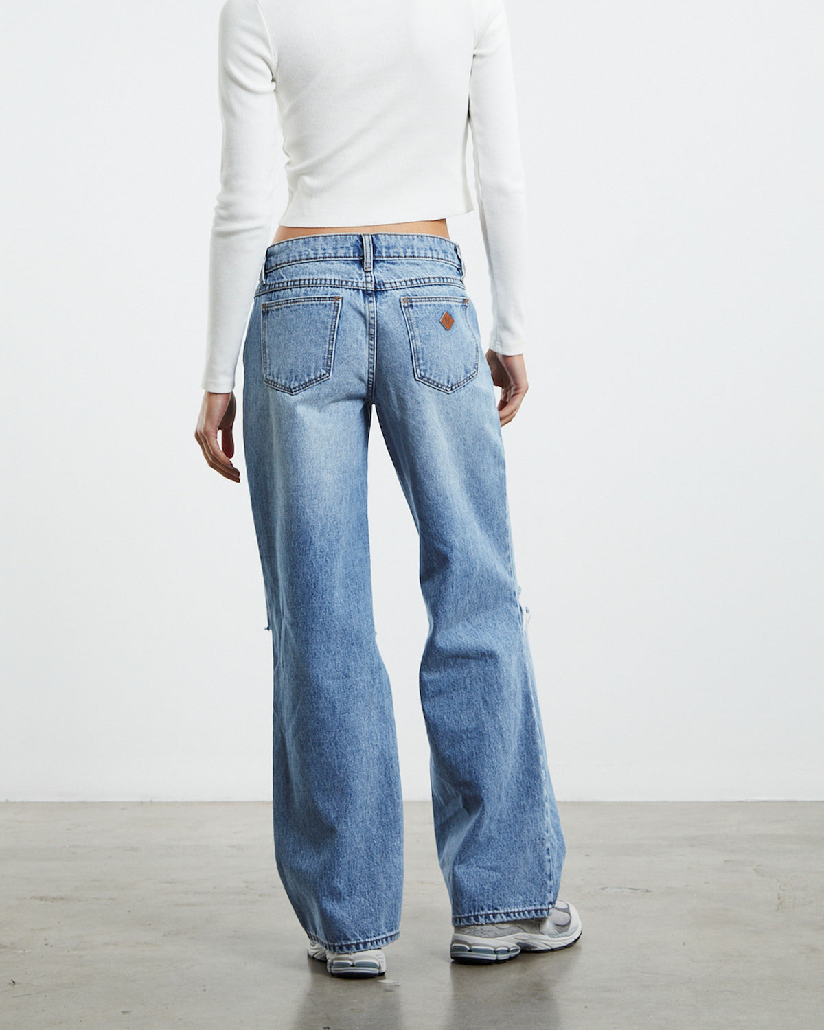 A 99 Low & Wide Jeans Susanna Rip Blue LIGHT BLUE
