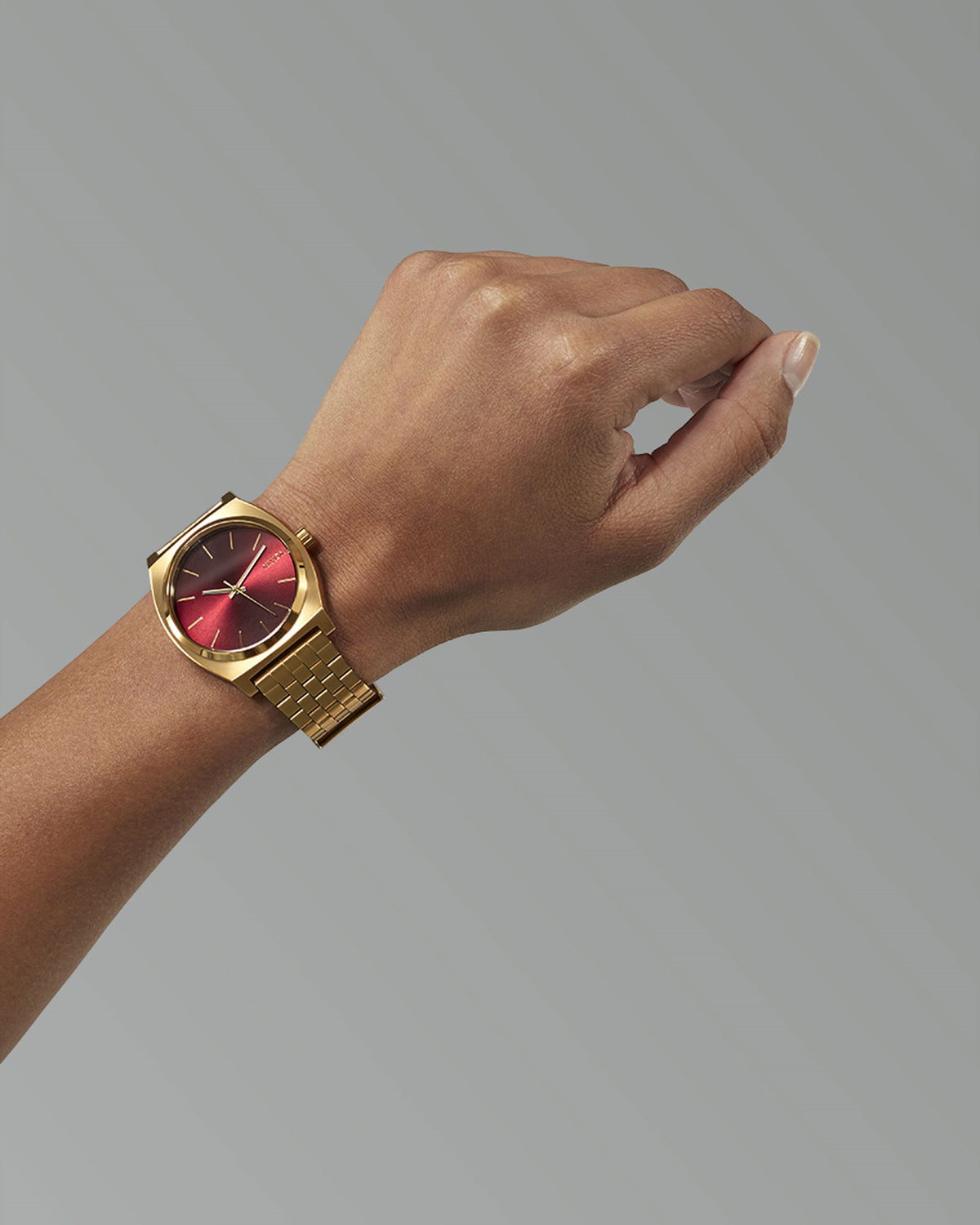 Time Teller Watch Gold/Oxblood Sunray ASSORTED