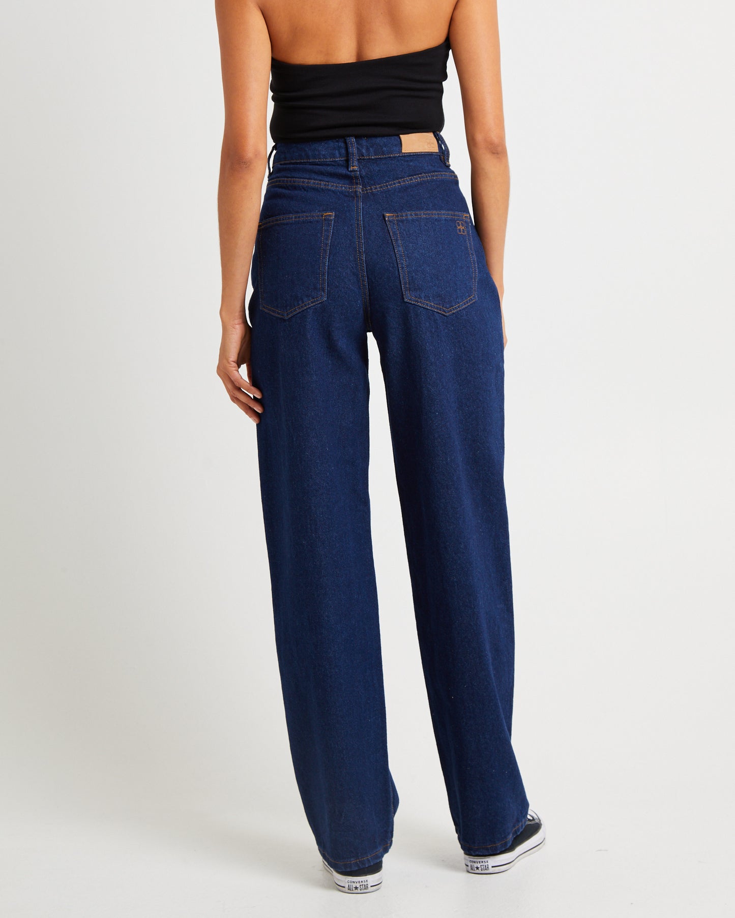 Hailey High Rise Baggy Jeans Ink Blue TEST
