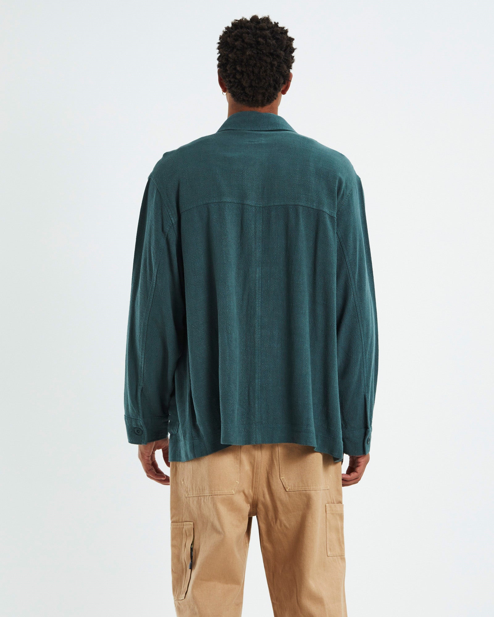 Wilson Textured Chore Jacket Green GREEN