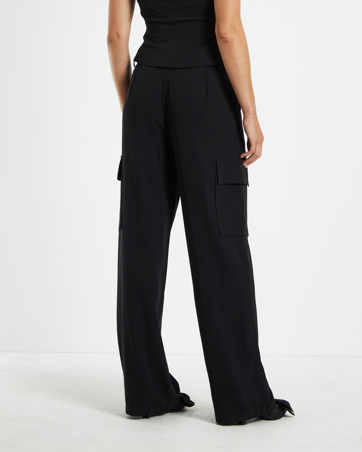 Brooklyn Low Rise Utility Suit Pants Black BLACK