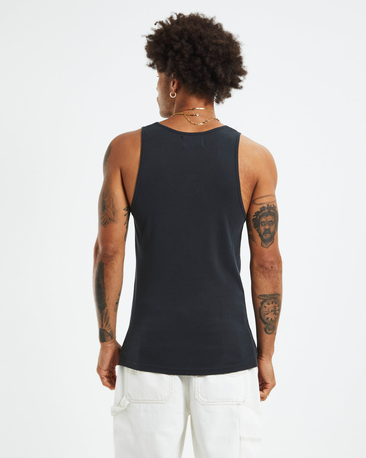 Trade Rib Tank Sulphur Black BLACK