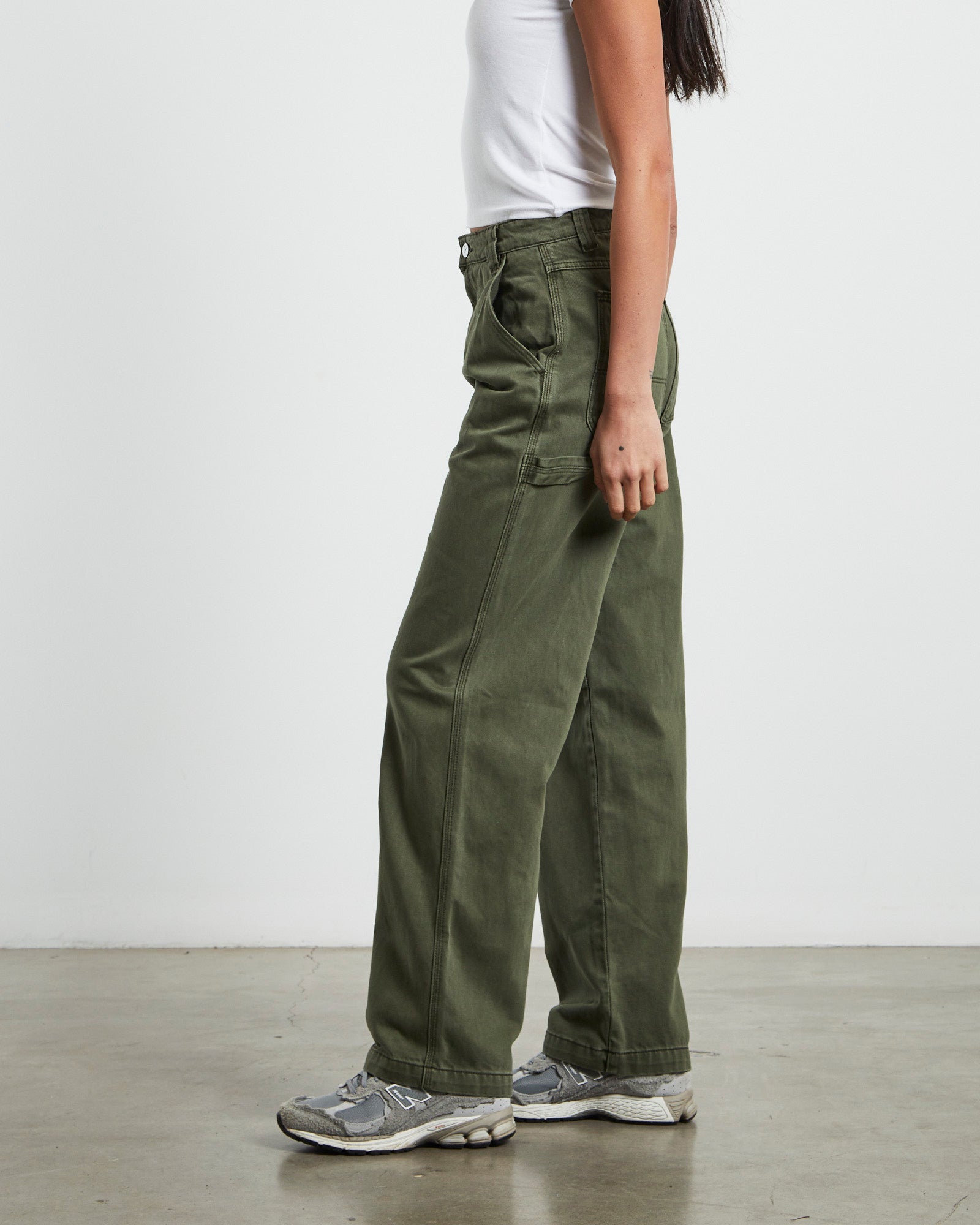 A Carrie Carpenter Jeans Army Green GREEN