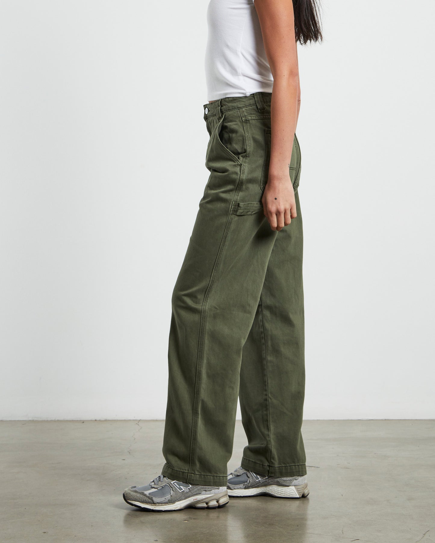 A Carrie Carpenter Jeans Army Green