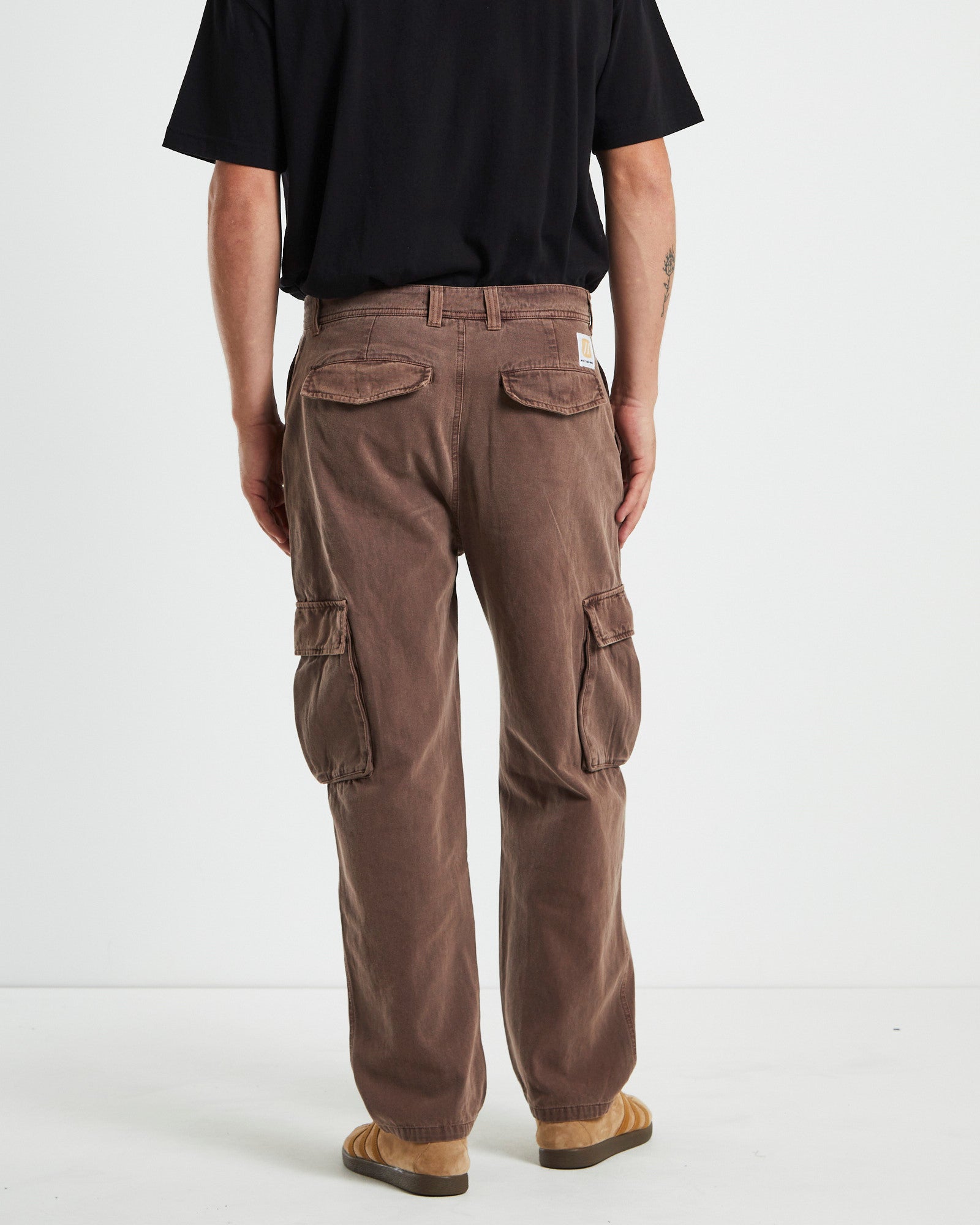 Green Onion Cargo Pants Chocolate Brown BROWN