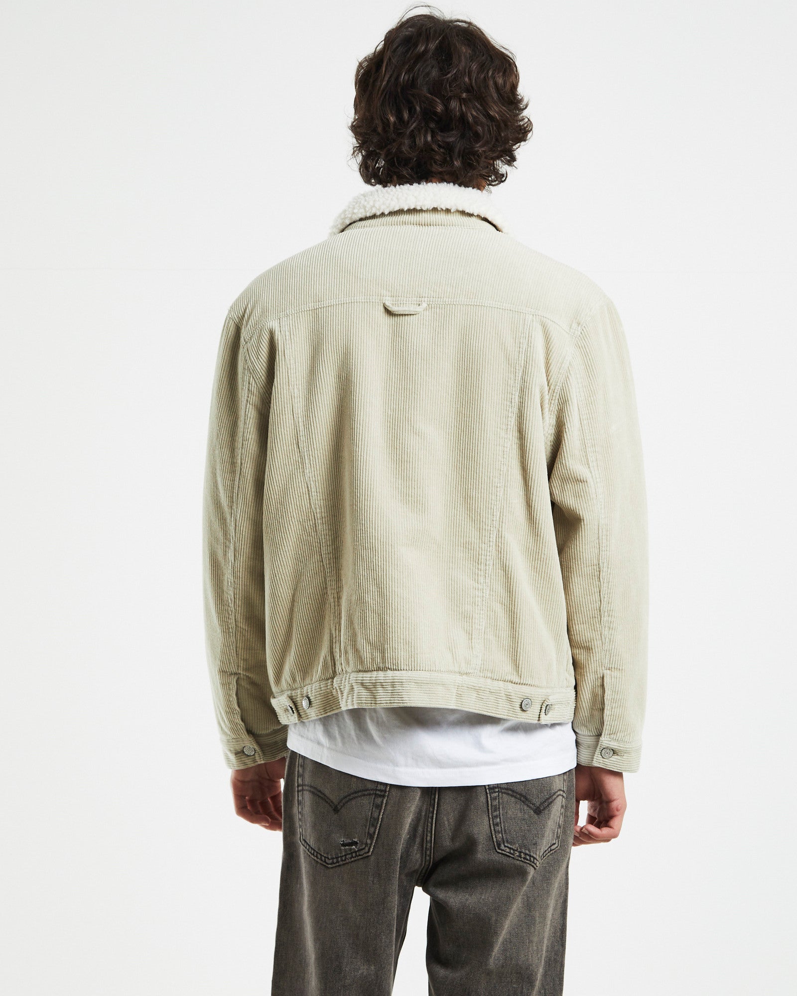 Switch Cord Borg Jacket Tan TAN