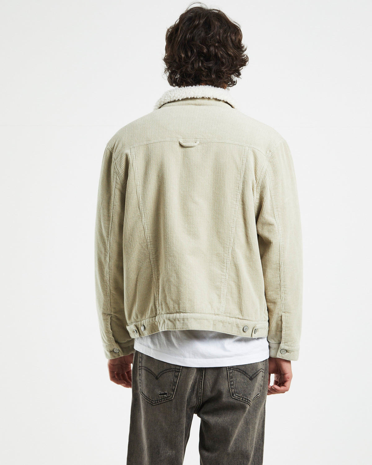 Switch Cord Borg Jacket Tan TAN