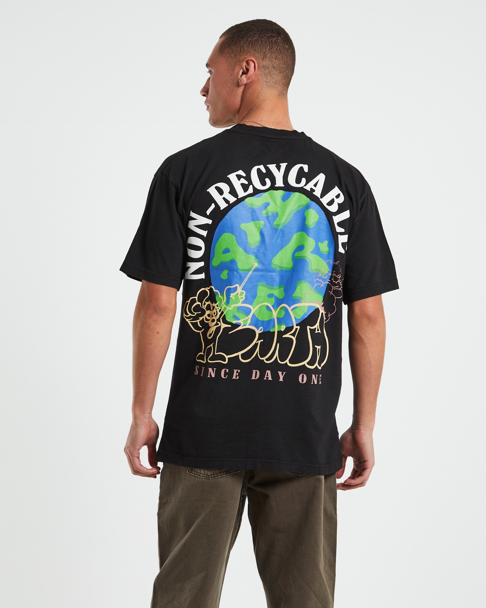 Nature Is Home Short Sleeve T-Shirt in Vintage Black BLACK
