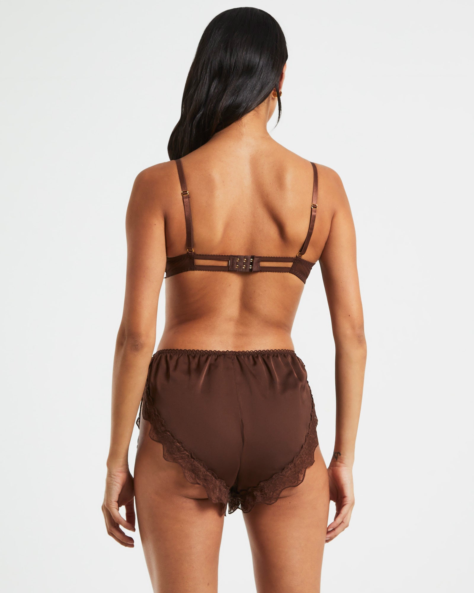 Sapphira Lace Underwire Bra Chocolate