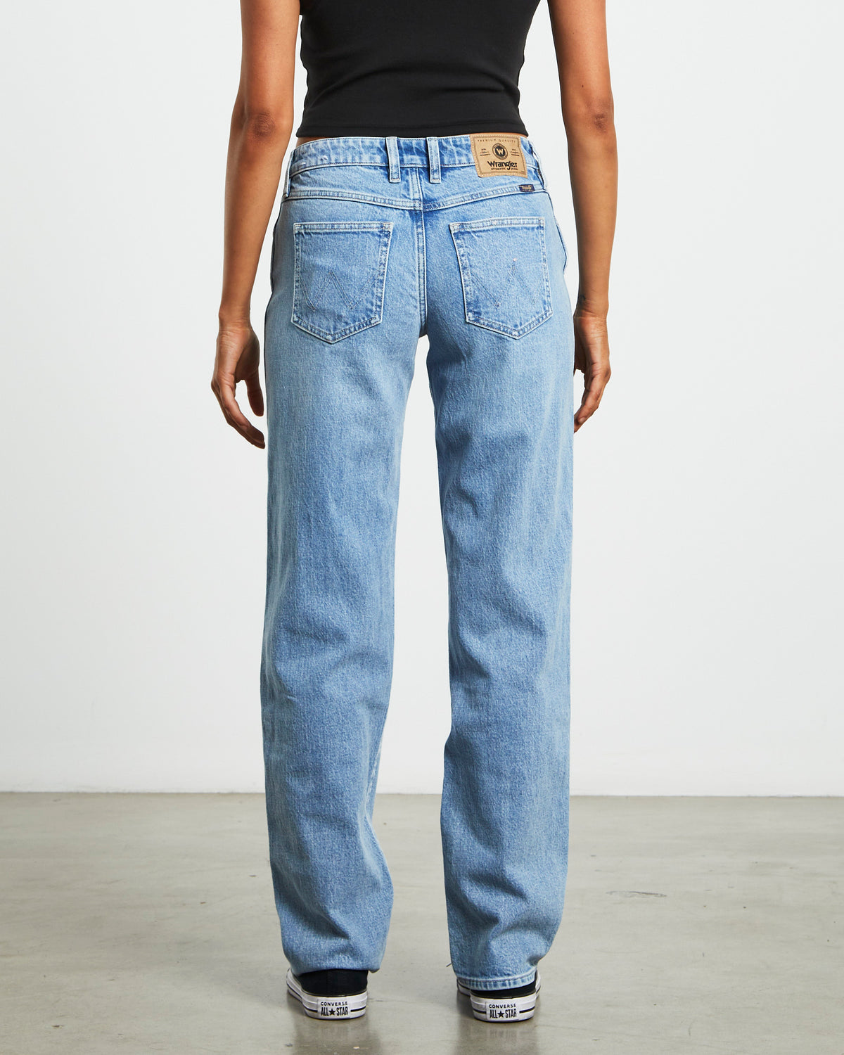 Low Rise Claudia Straight Denim Jeans Cloudy DENIM