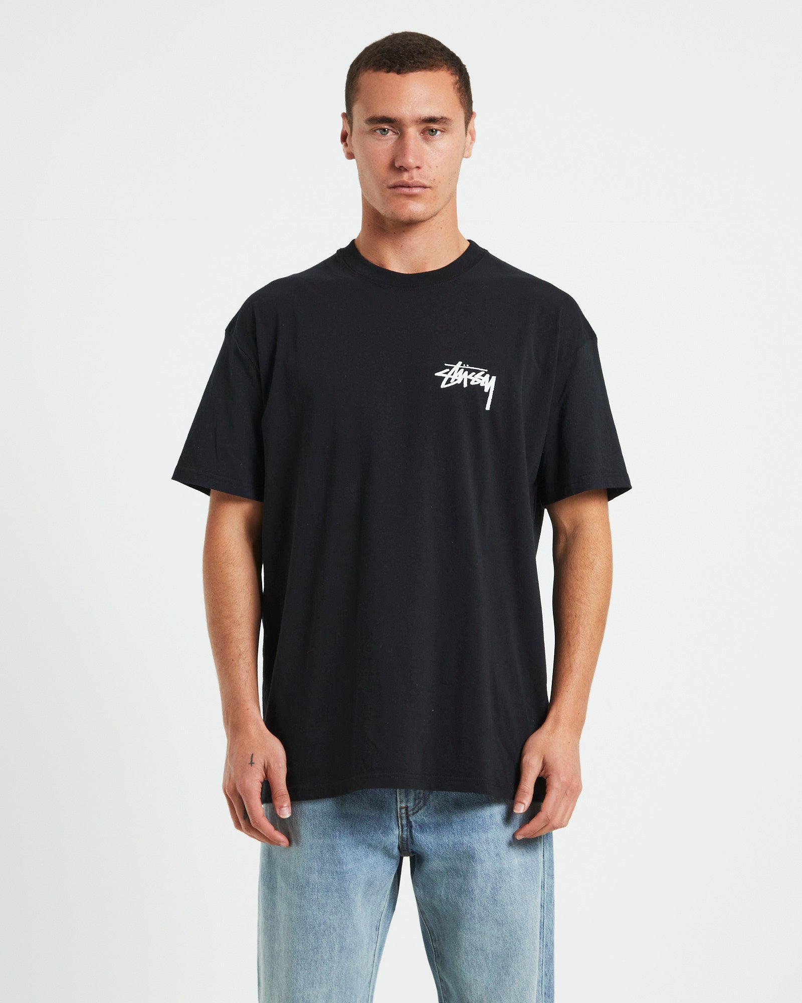 Pair Of Dice Solid Short Sleeve T-Shirt in Black BLACK
