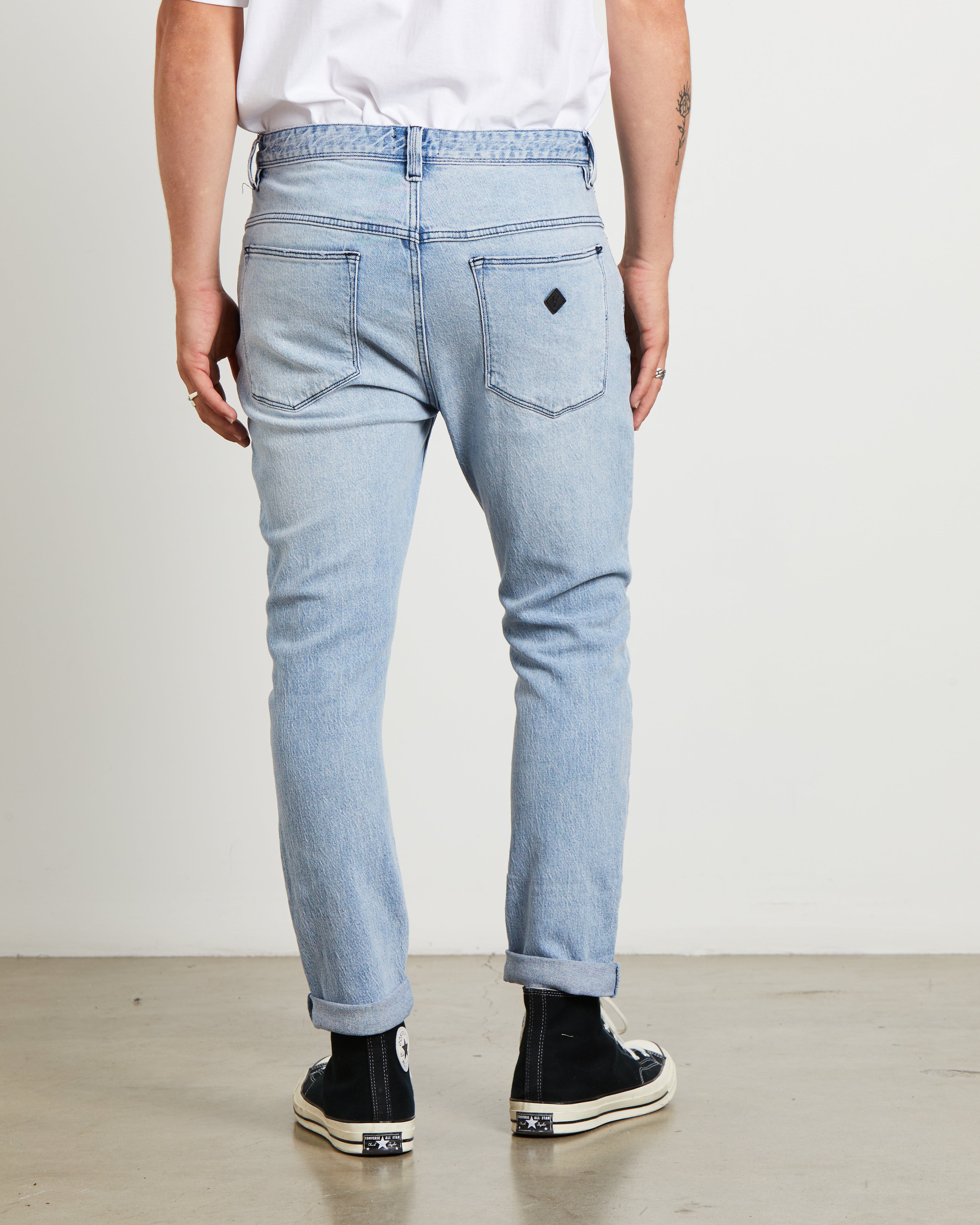A Dropped Slim Denim Jeans Rossi DENIM