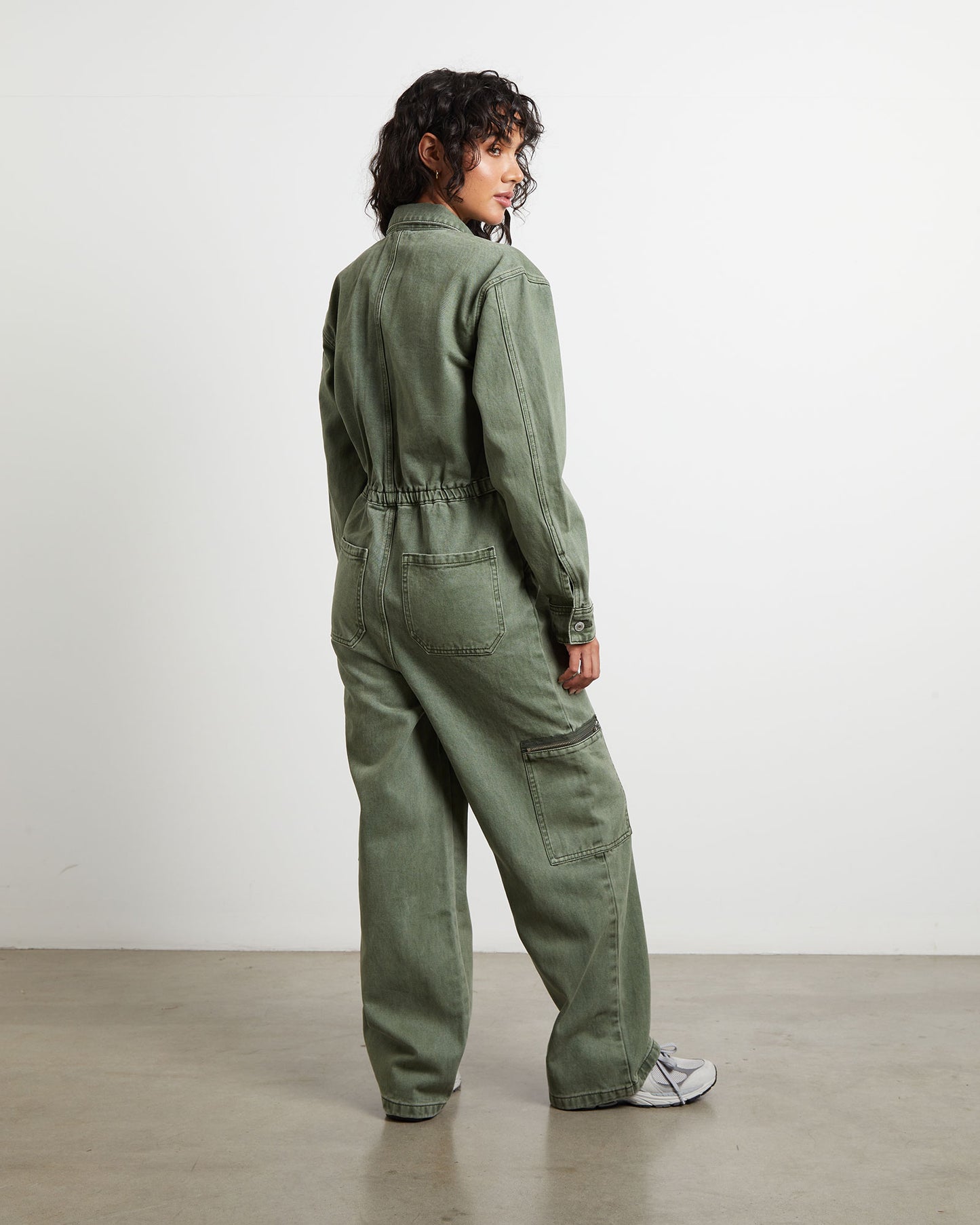 Patti Overalls in Forest Green