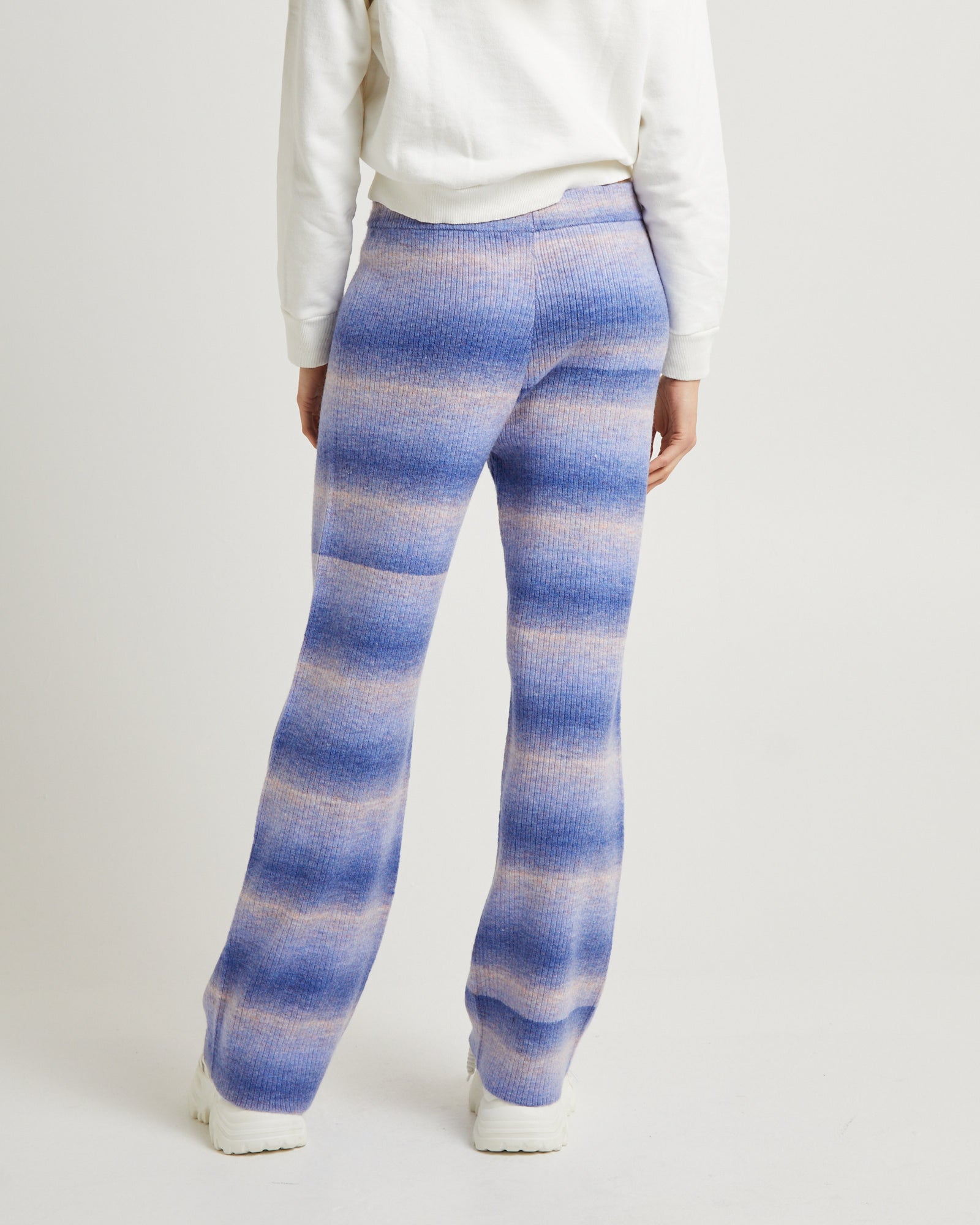 Pnoom Wide Leg Knit Pants Powder Blue WASHED VIOLET