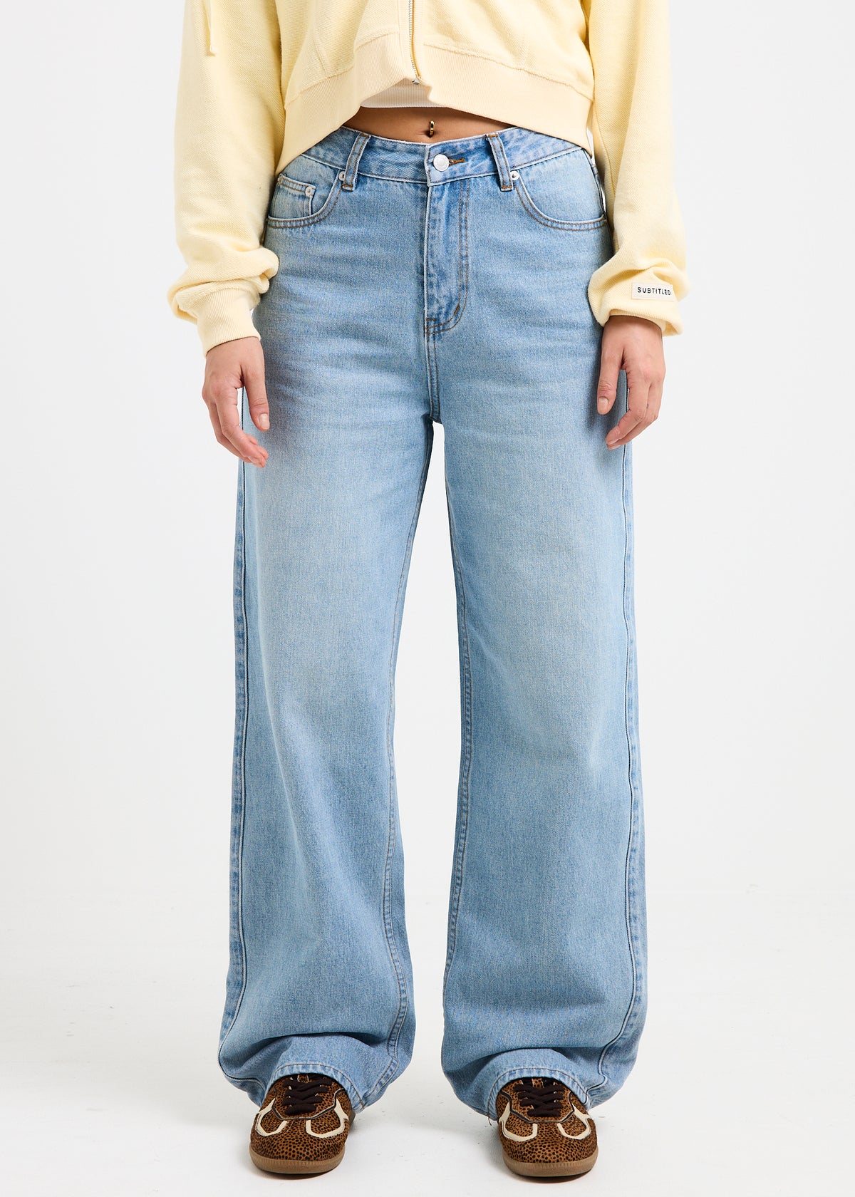 Tayla High Straight Denim Jeans OCEAN BLUE