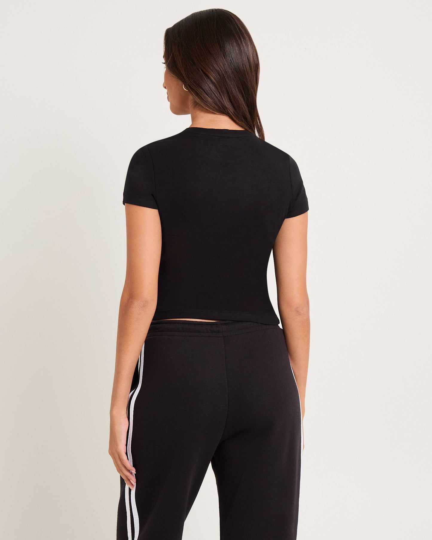 Slinky Fitted Tee BLACK