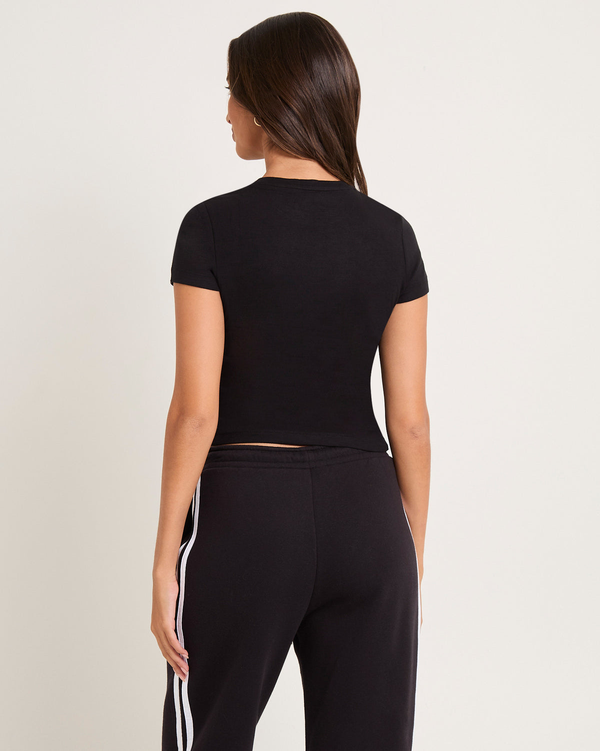 Slinky Fitted Tee BLACK