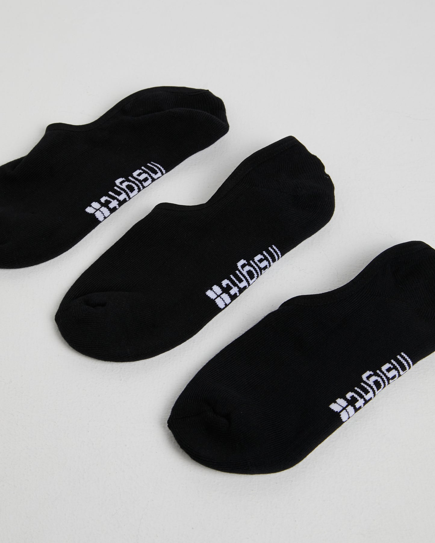 3 Pack Logo Invisible Sock BLACK