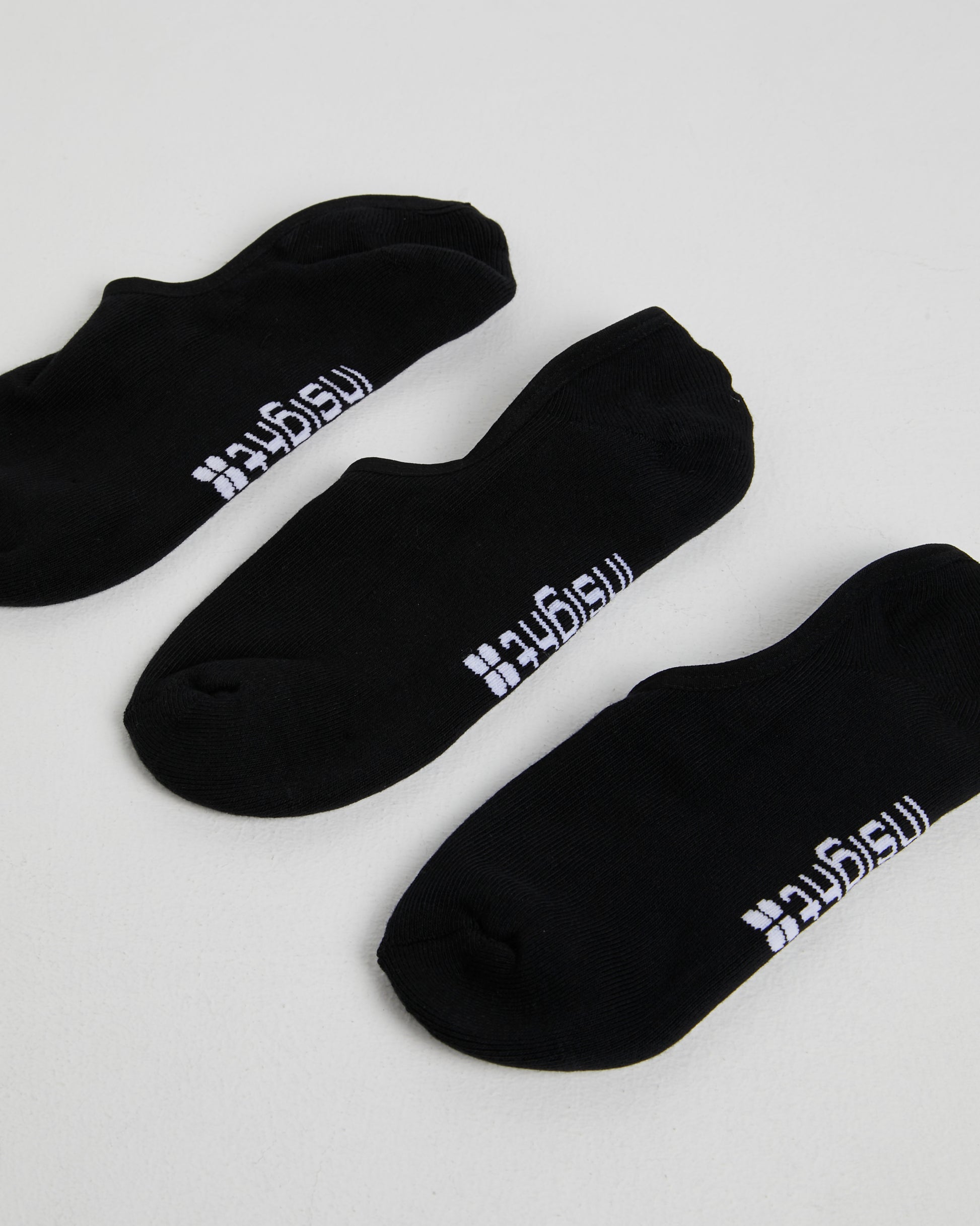 3 Pack Logo Invisible Sock BLACK