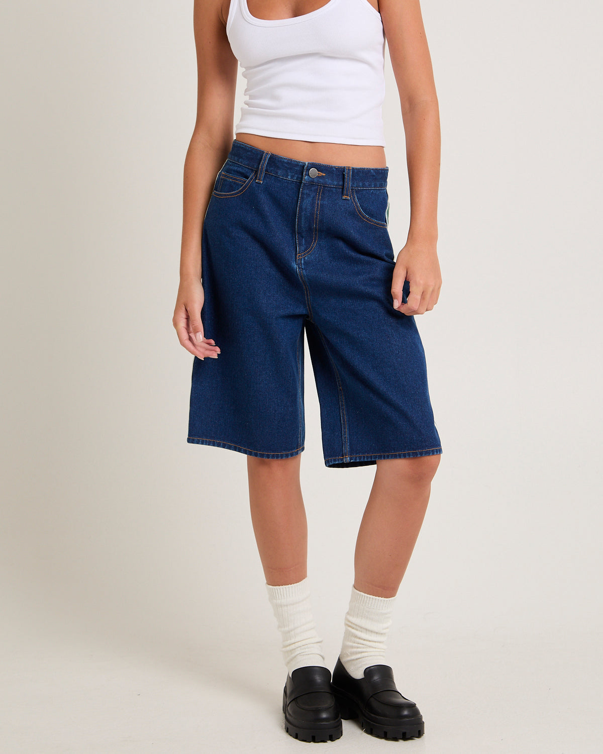 Bong Rule Denim Jorts SUN FADED INDIGO
