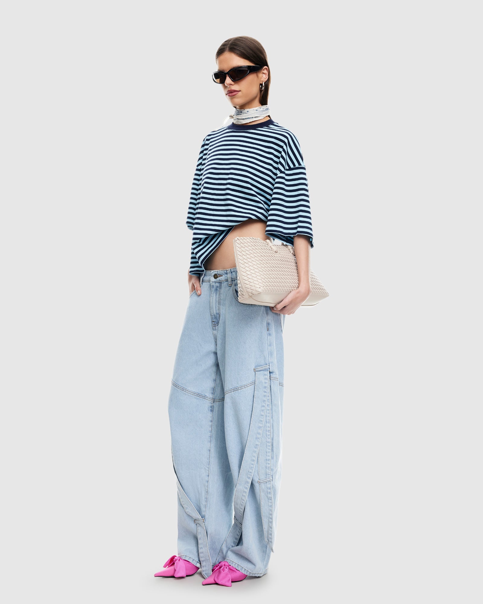 Bloom Short Sleeve T-Shirt NAVY SEA STRIPE