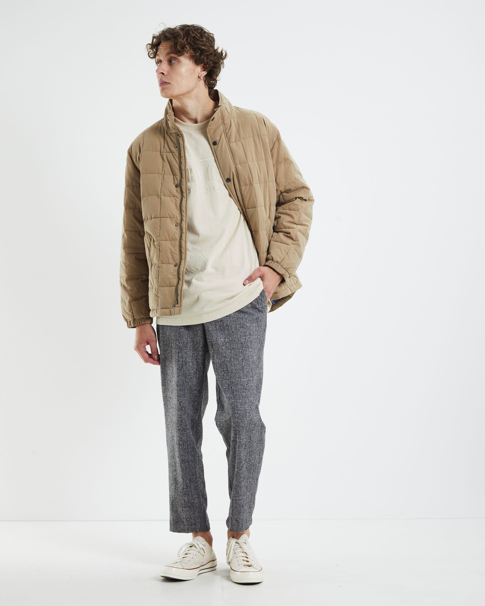 Brenton Puffer Jacket Brown BROWN
