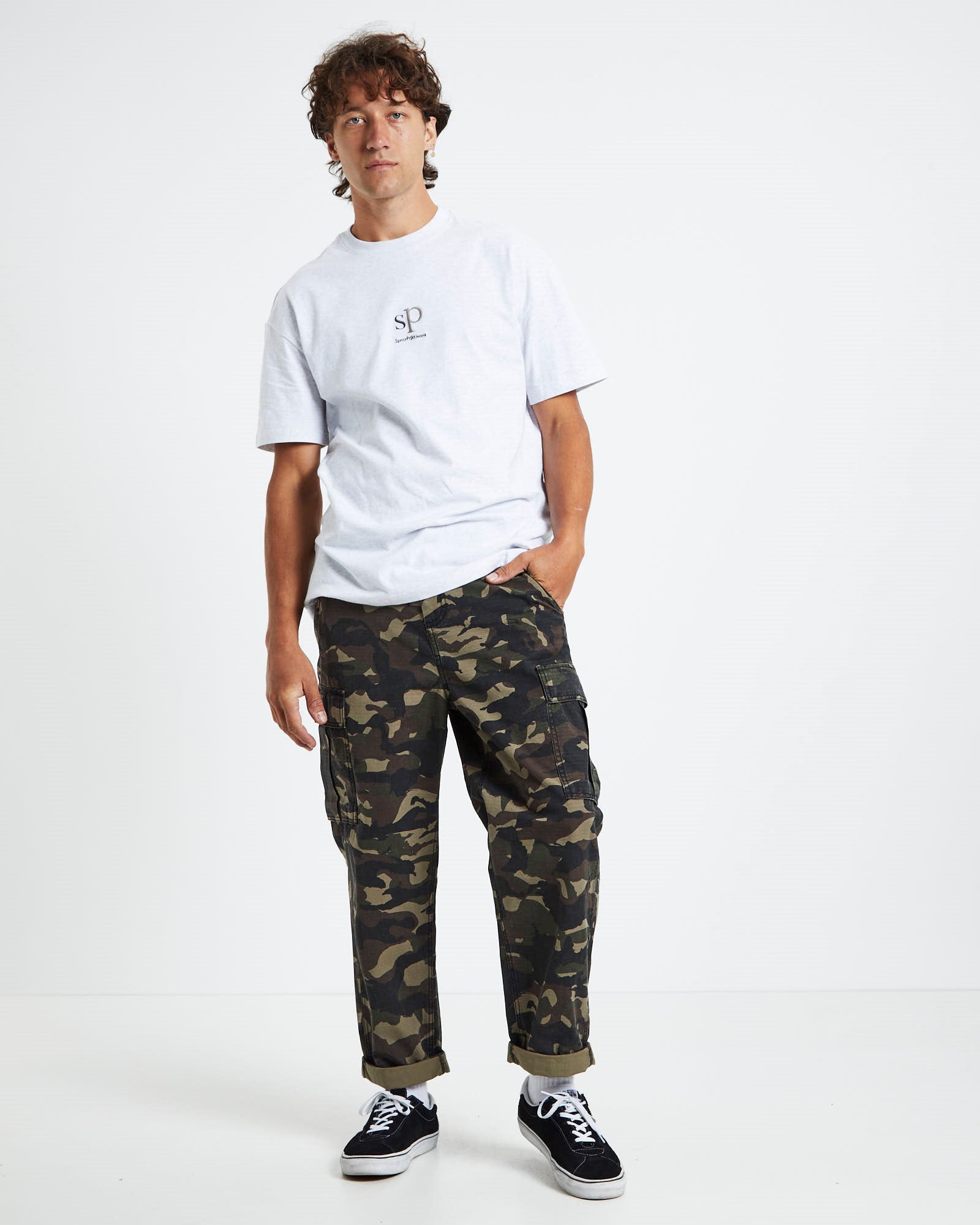 Surplus Ripstop Cargo Pants Camo GREEN