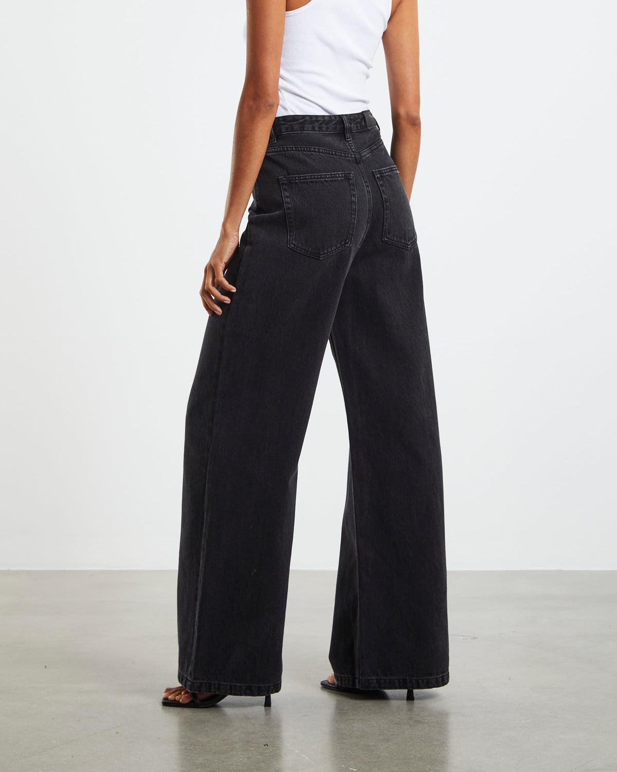 Nikita Extreme Wide Leg Jeans After Dark Black BLACK