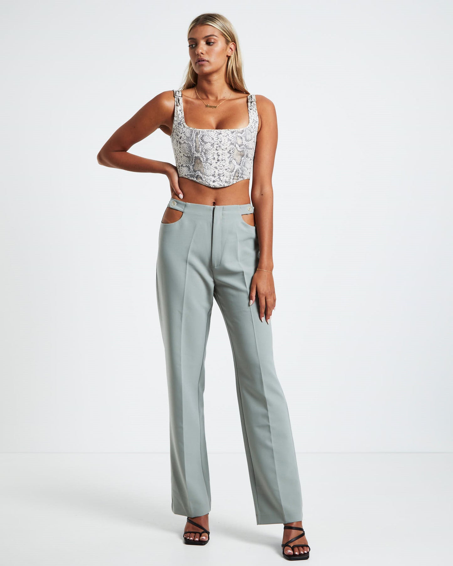Lori Cut Out Tailored Pants