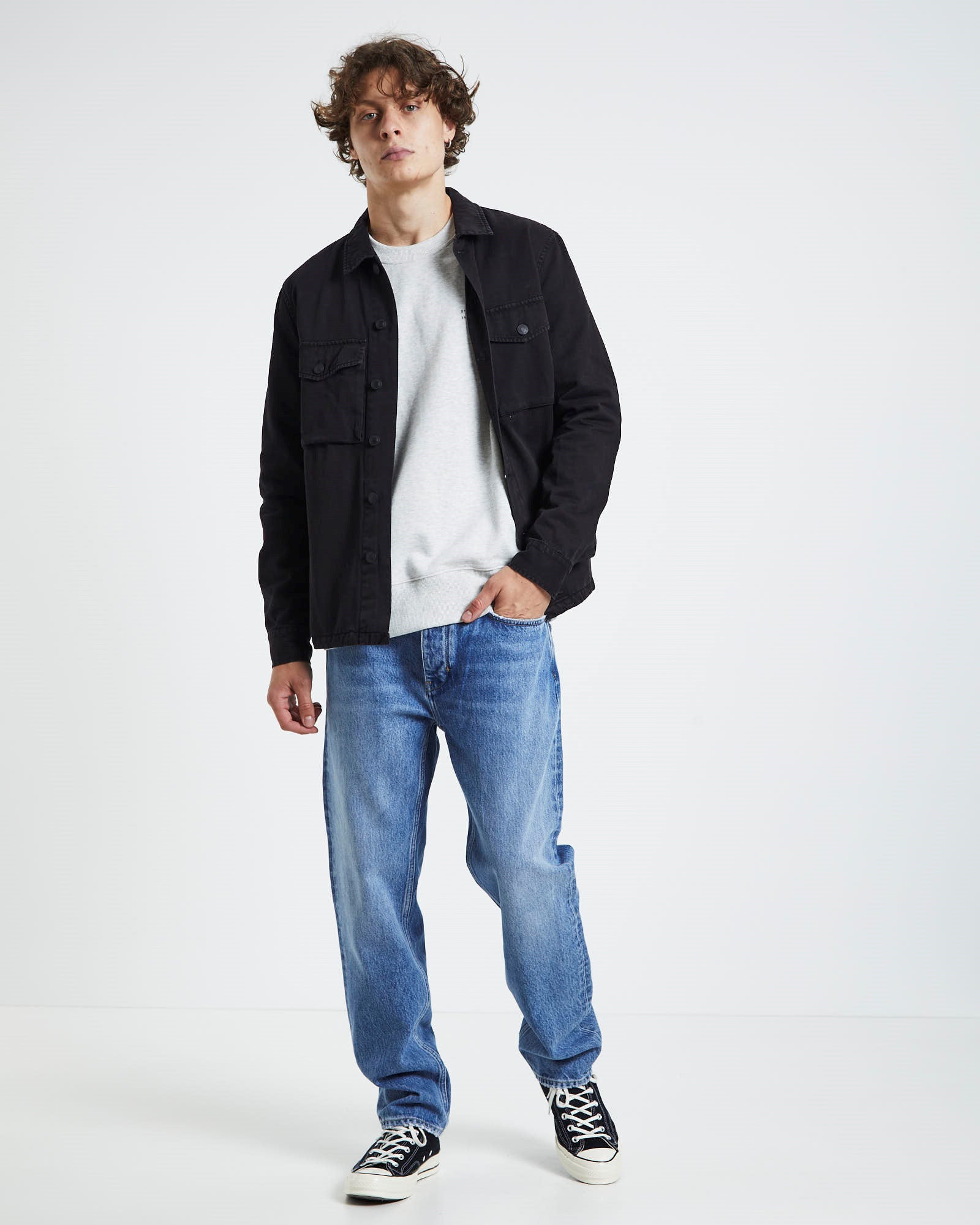 Miller Overshirt Black BLACK