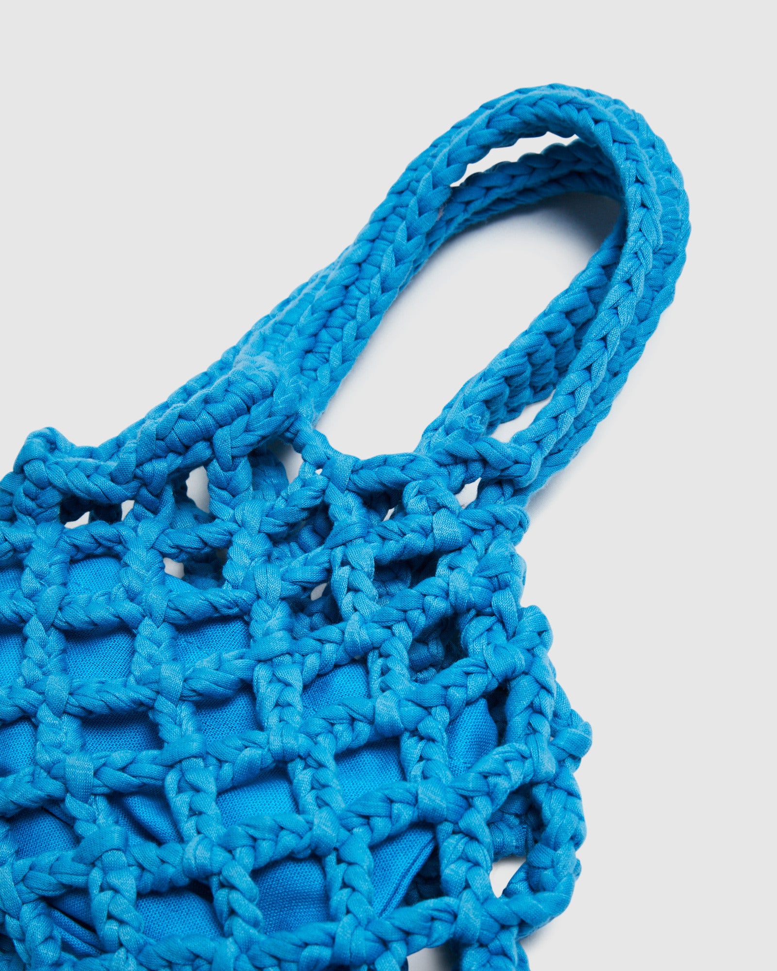 Cage Crochet Mini Bag Blue BLUE