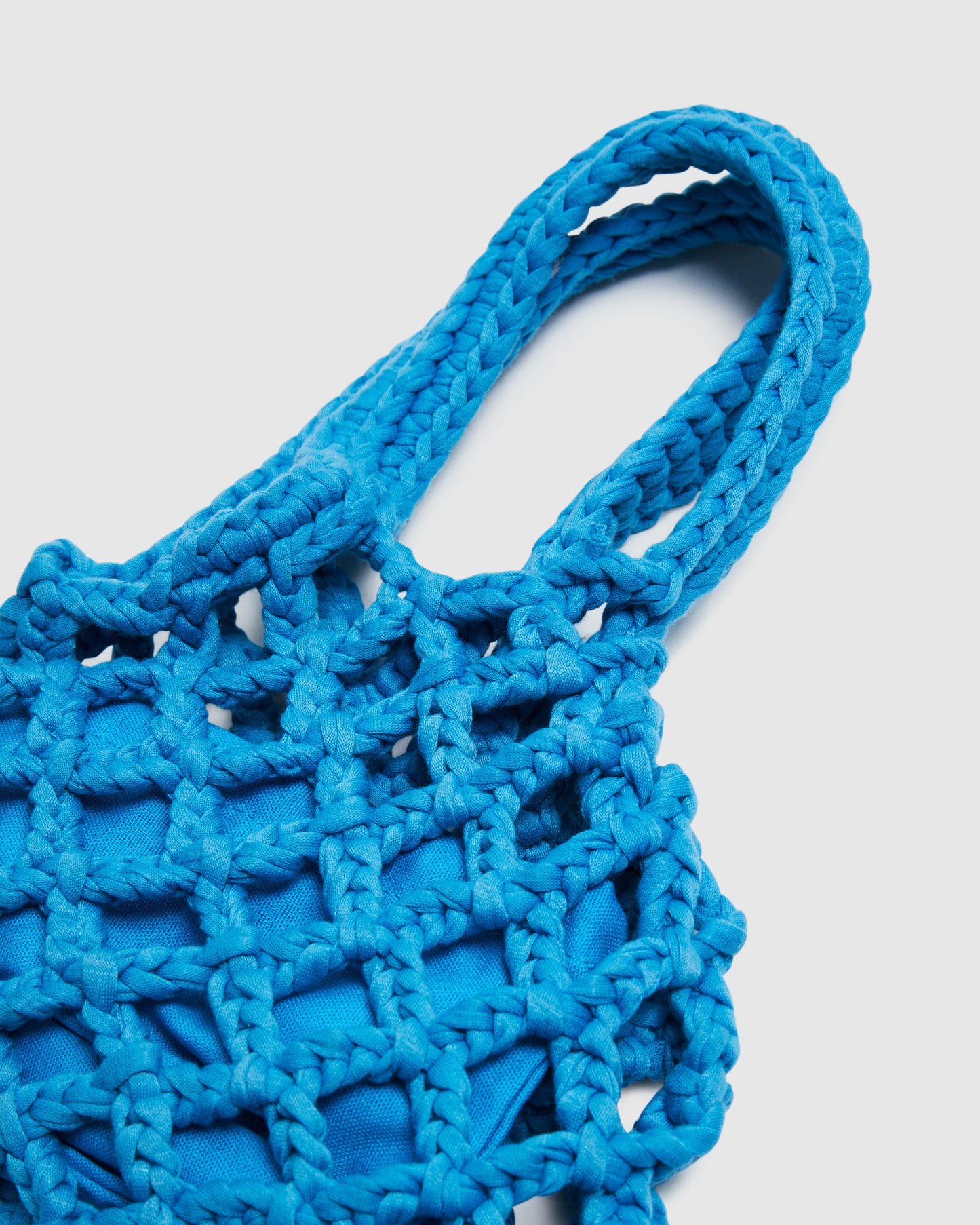 Cage Crochet Mini Bag Blue