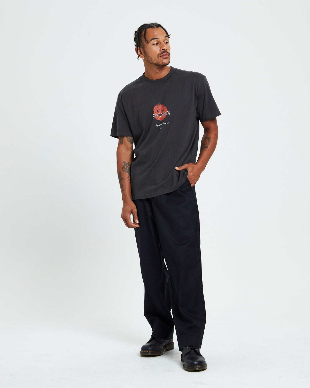 Menace T-Shirt Aged Black AGED BLACK