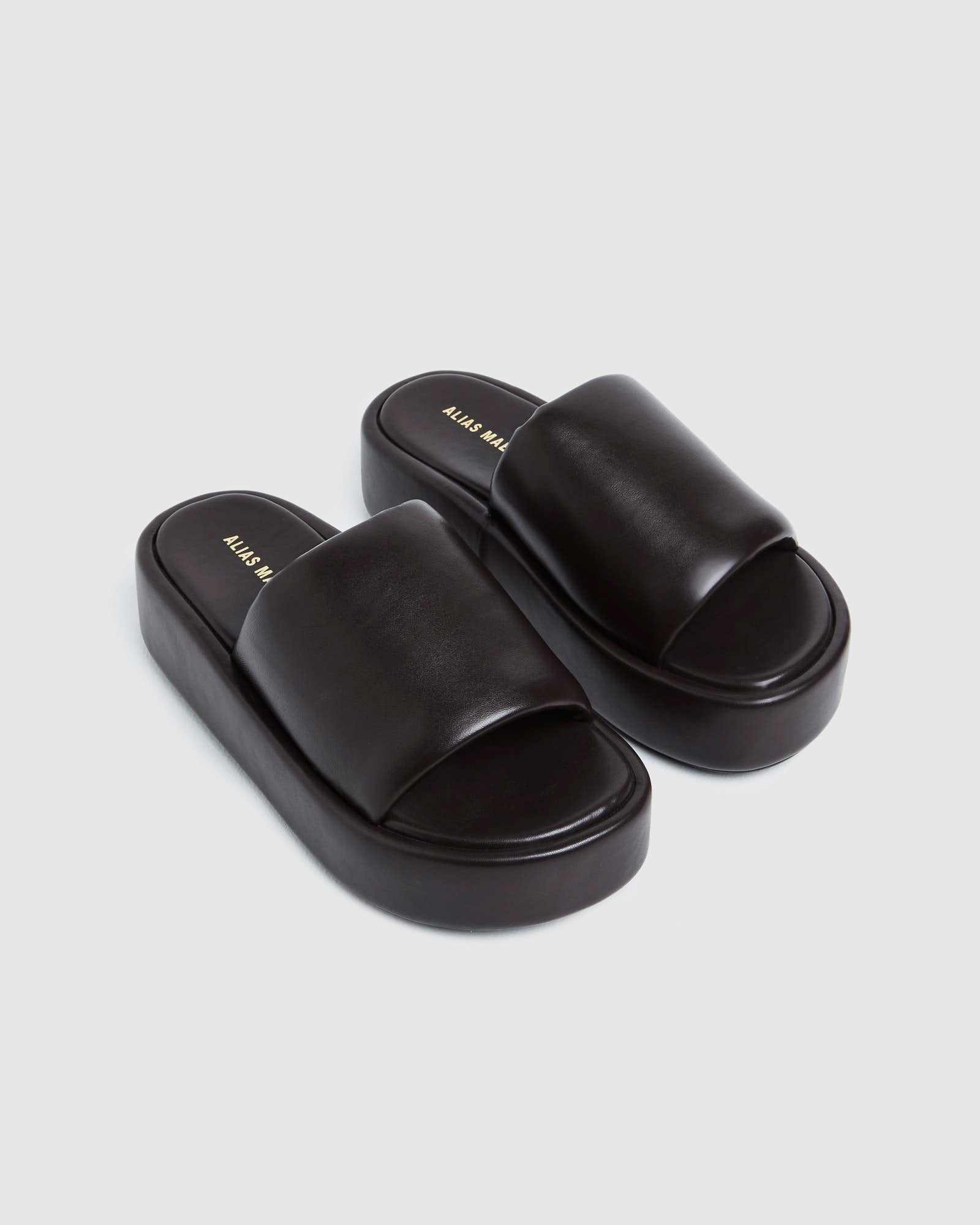 Andi Leather Sandals Choc Brown BROWN