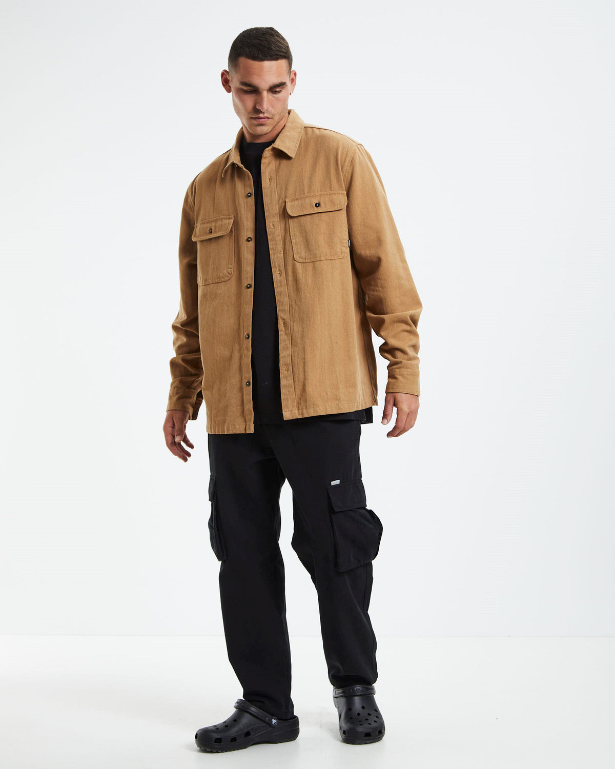 Up Nation Work Long Sleeve Shirt Tan TAN