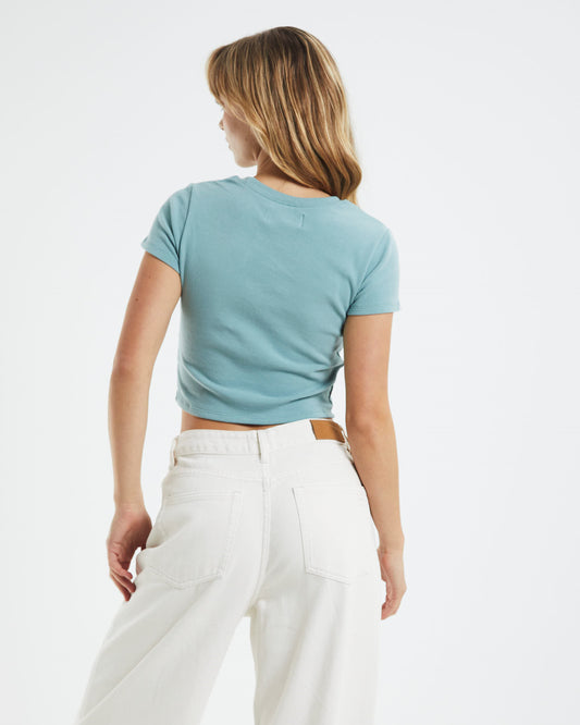 Cosmic Grace Rib Tee Seafoam Green