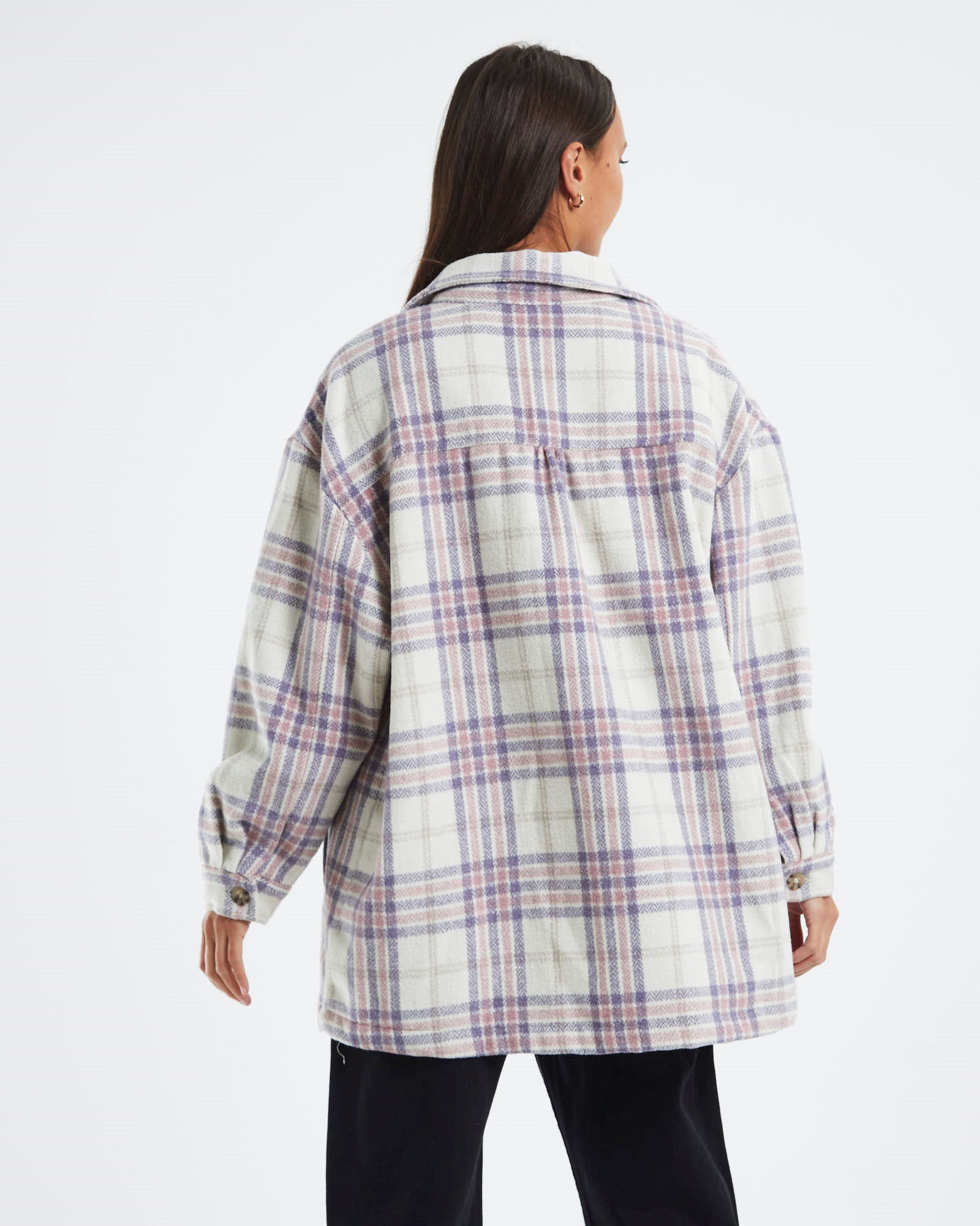Harley Jacket Off White Check OFF WHITE