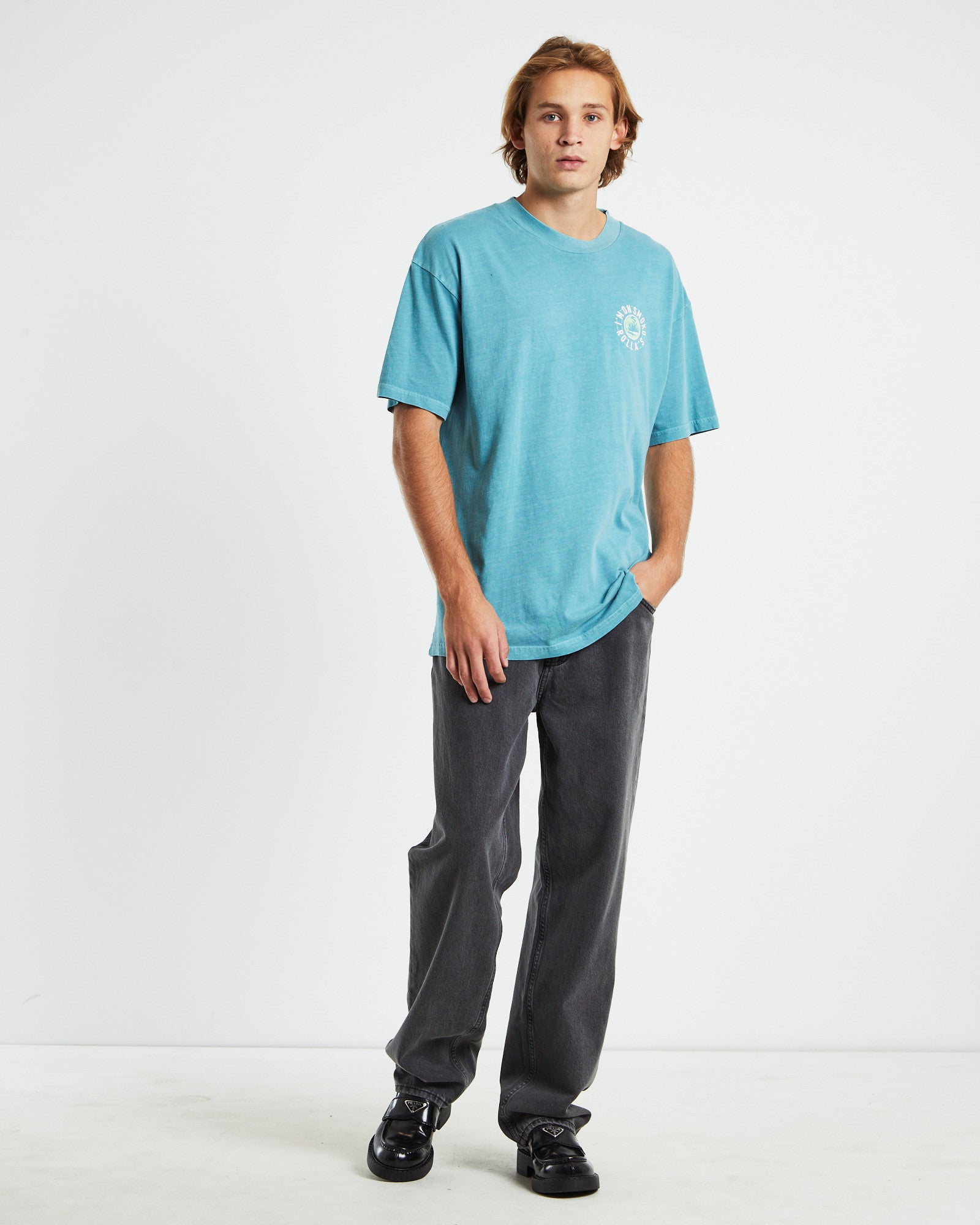 Heavy Smoko Holiday T-shirt Smoke Blue BLUE