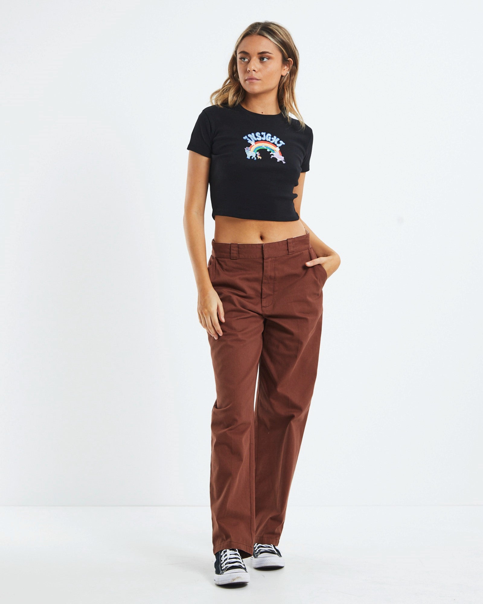 Ollie Chino Pant Brown BROWN